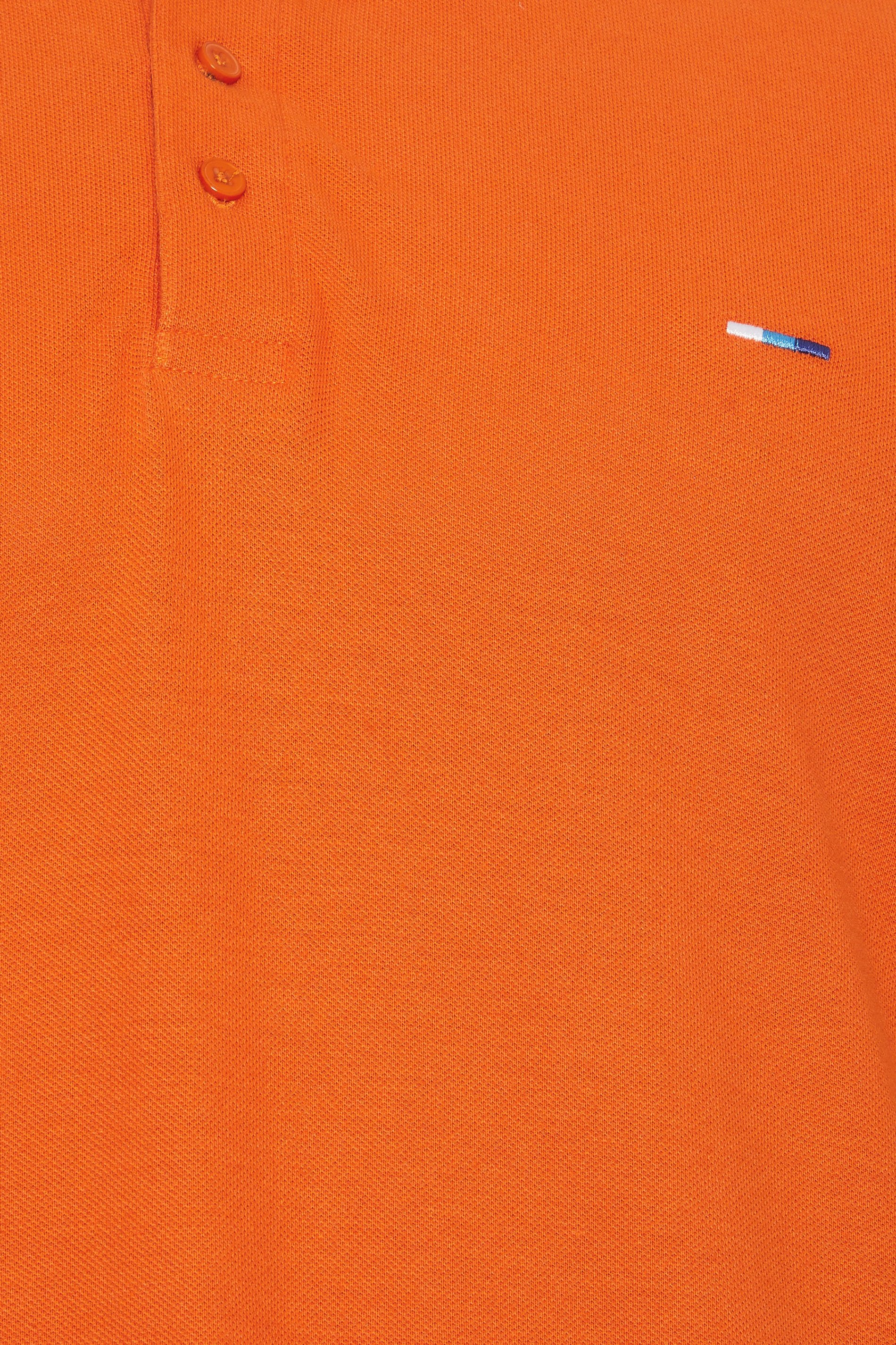 BadRhino Big & Tall Orange Short Sleeve Polo Shirt | BadRhino 3