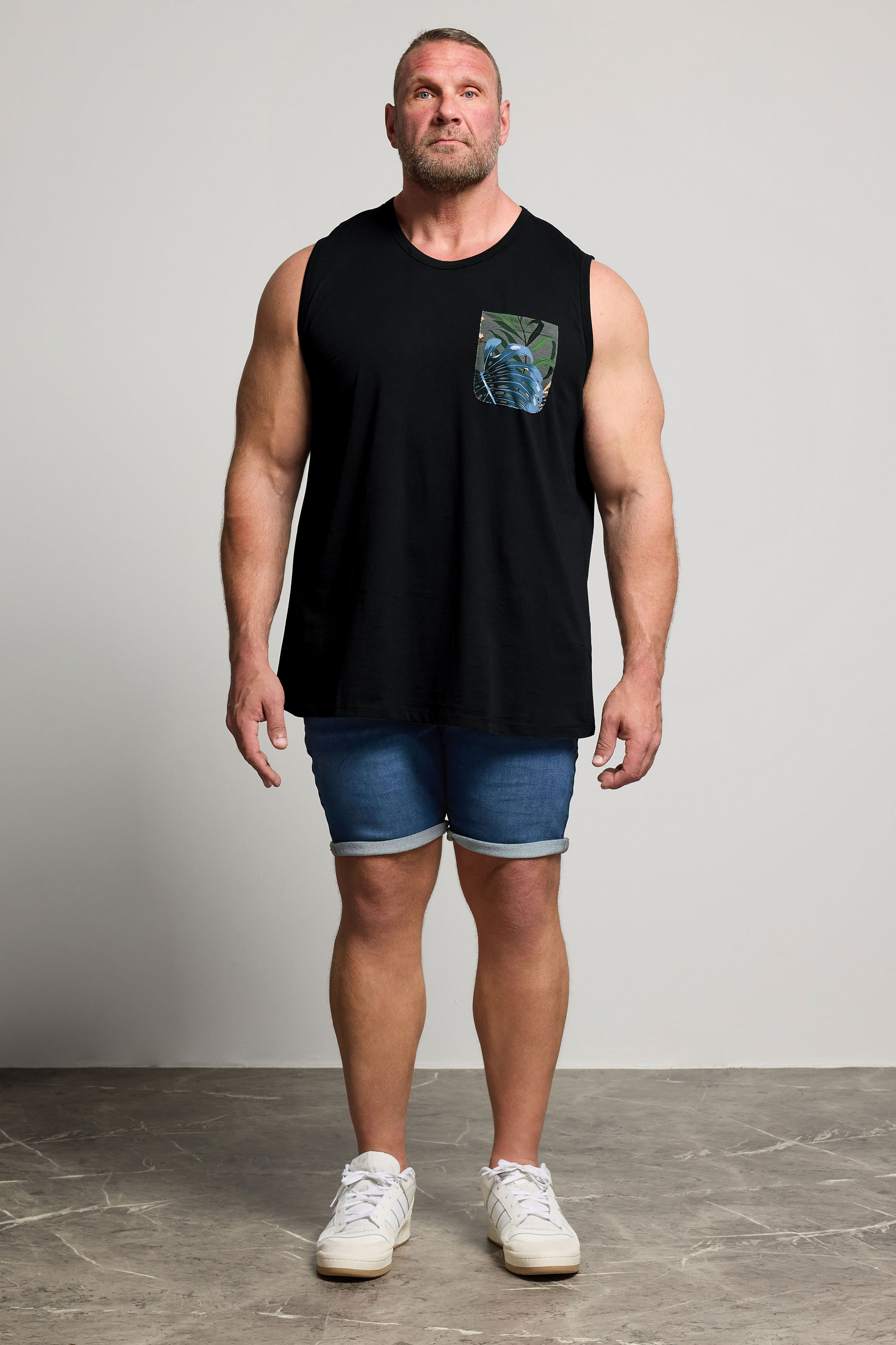 JACK & JONES Big & Tall Black Pocket Vest | BadRhino 2