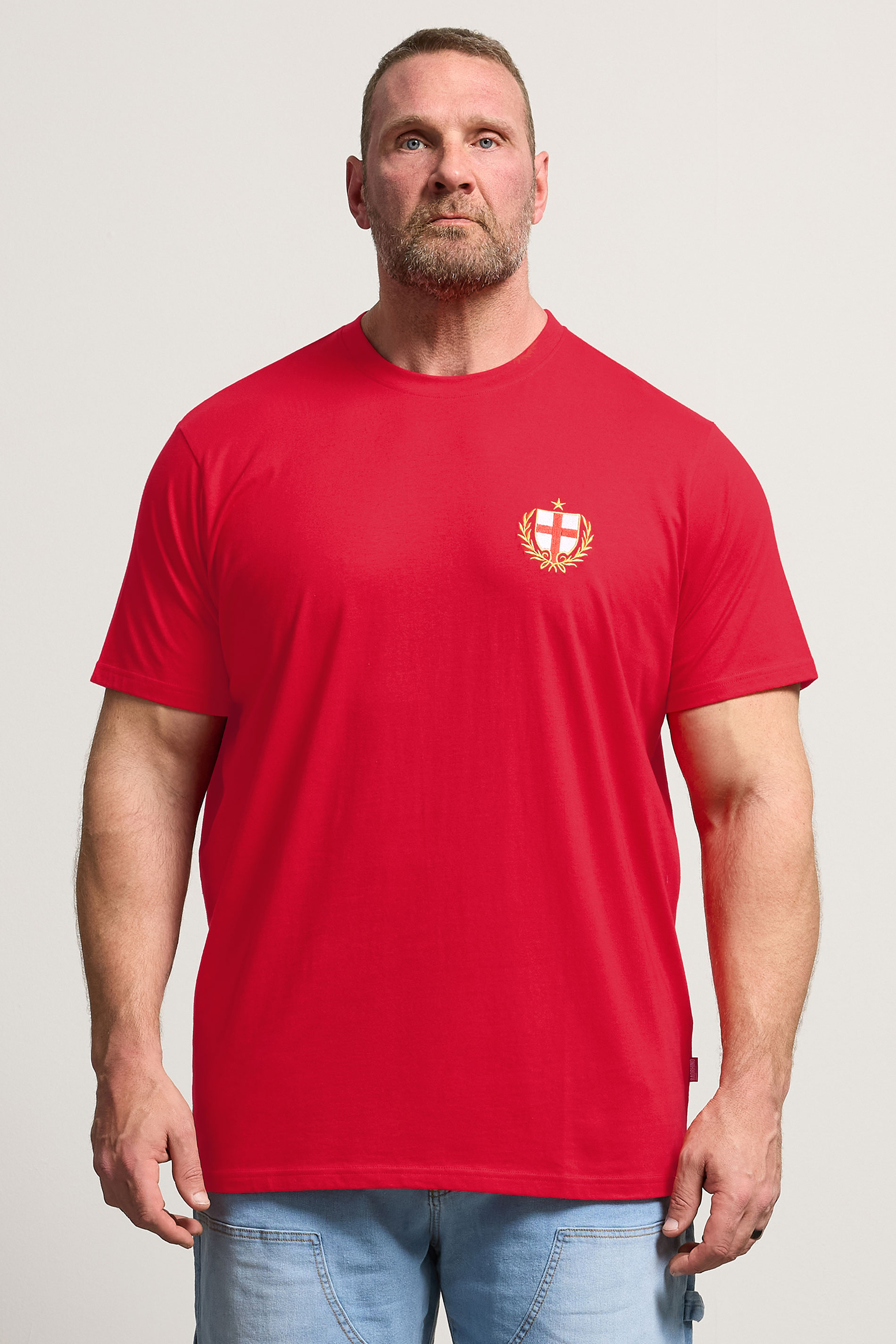 BadRhino Big & Tall Red England Crest T-Shirt | BadRhino 2