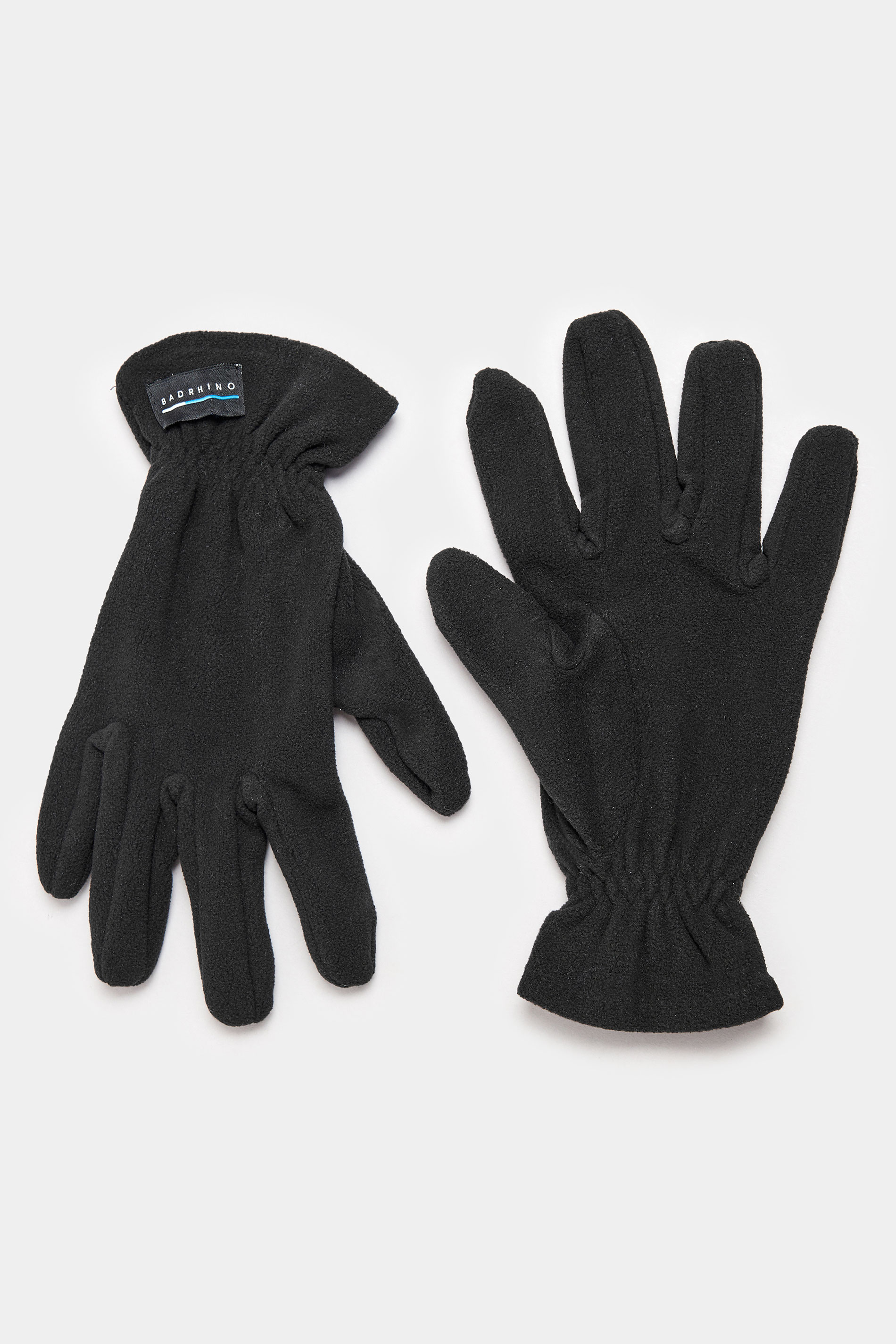 BadRhino Black Fleece Logo Gloves | BadRhino 2