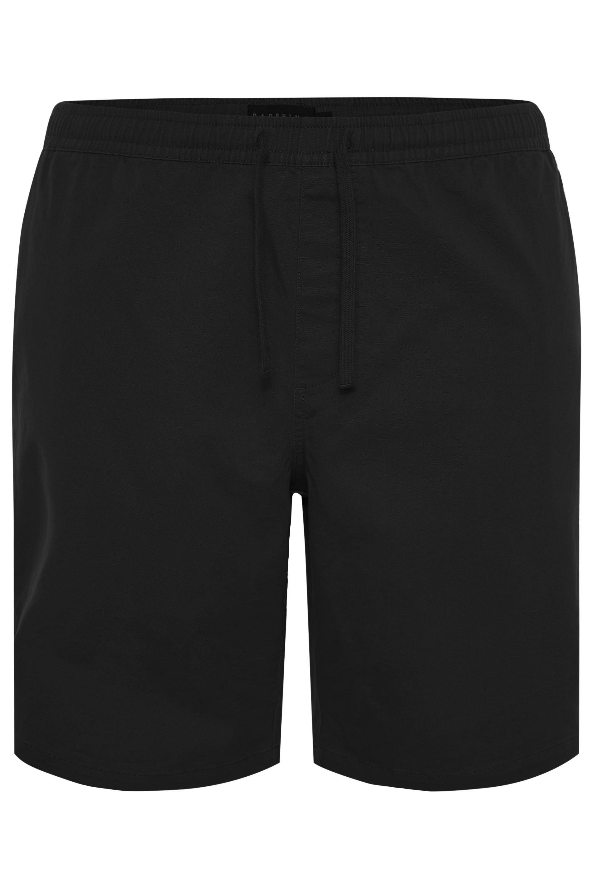 BadRhino Big & Tall 2 PACK Black & Navy Blue Elasticated Waist Chino Shorts 9