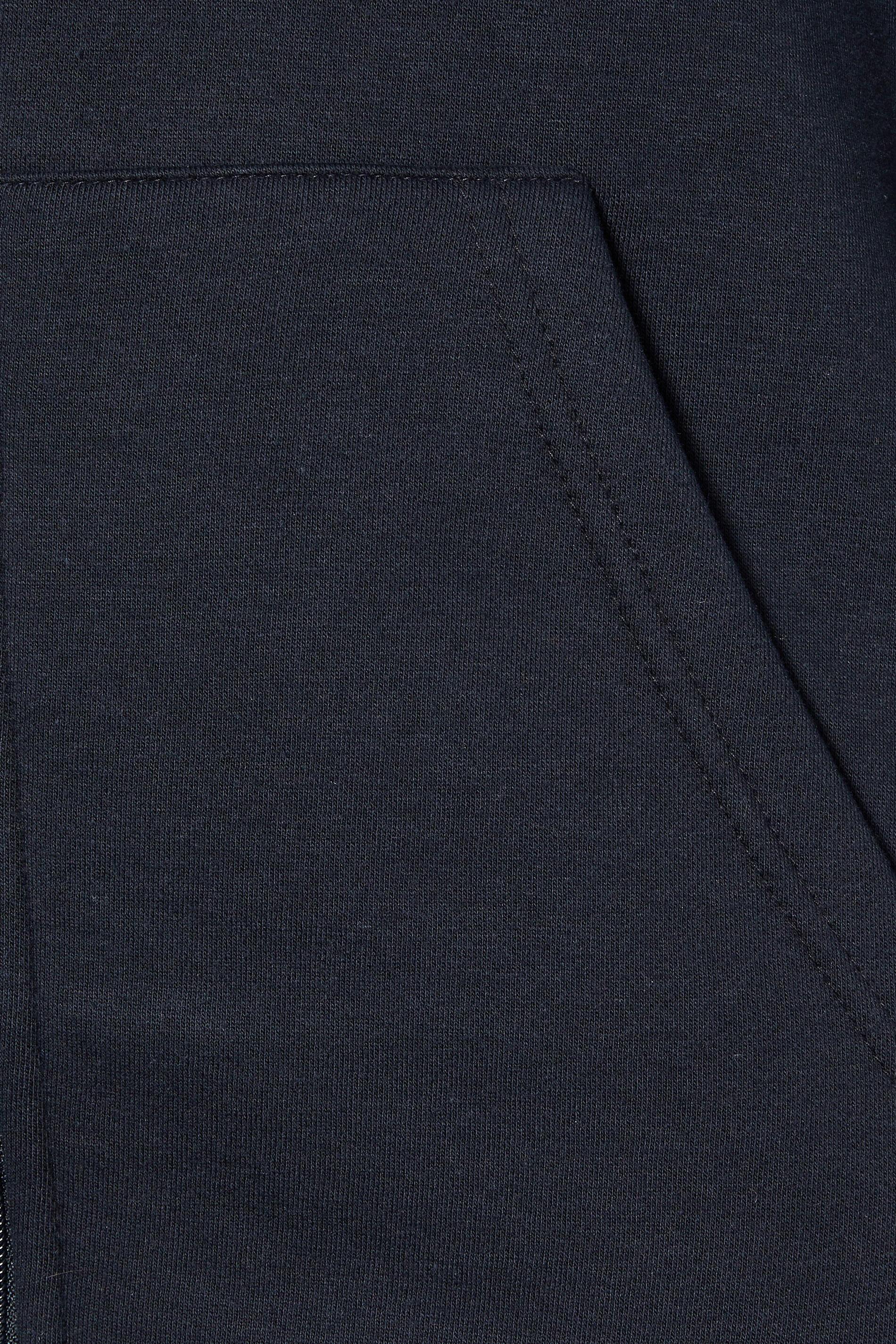 BadRhino Big & Tall Navy Blue Borg Lined Zip Through Hoodie | BadRhino 7