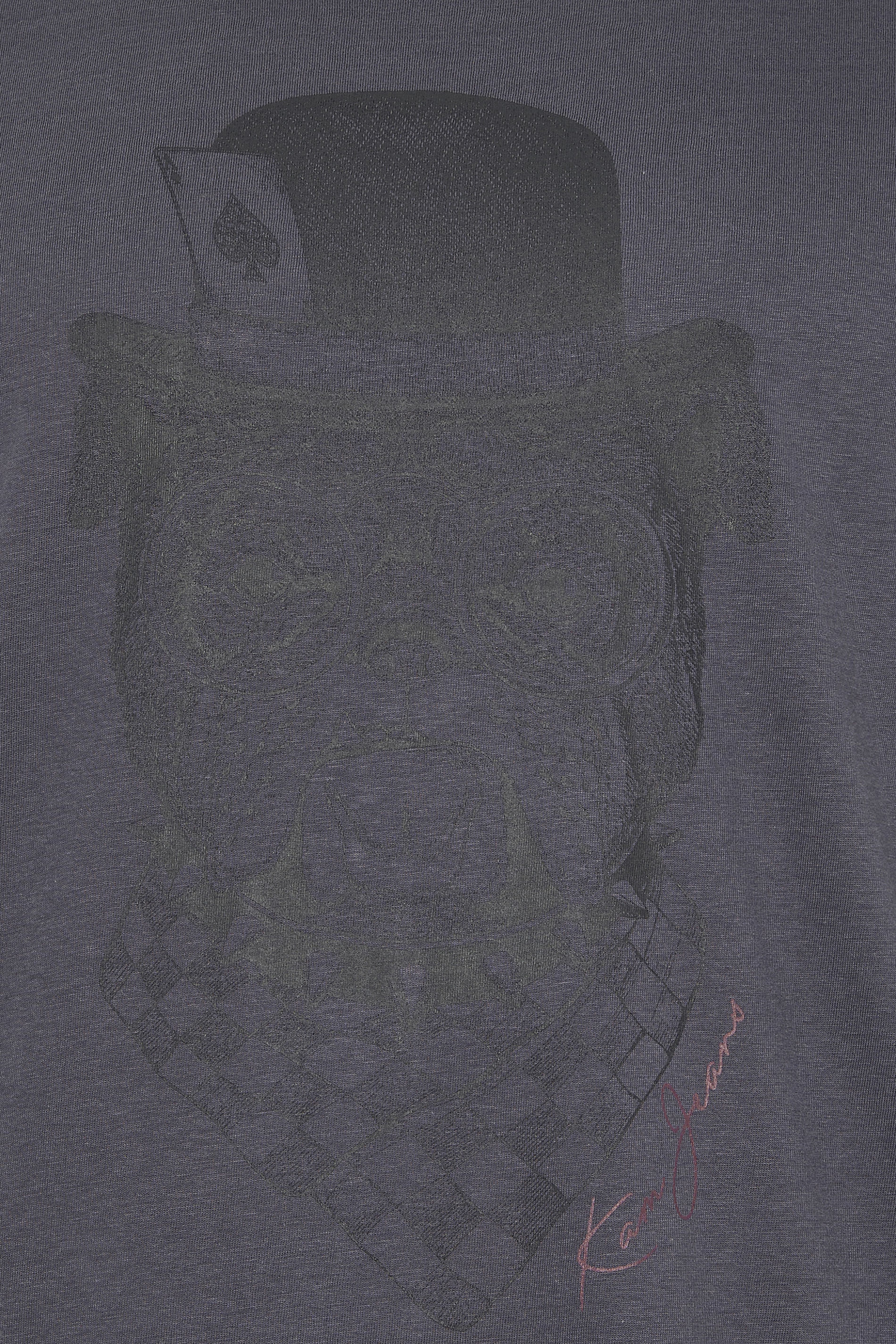 KAM Big & Tall Night Black Bulldog Graphic Print T-Shirt | BadRhino 5