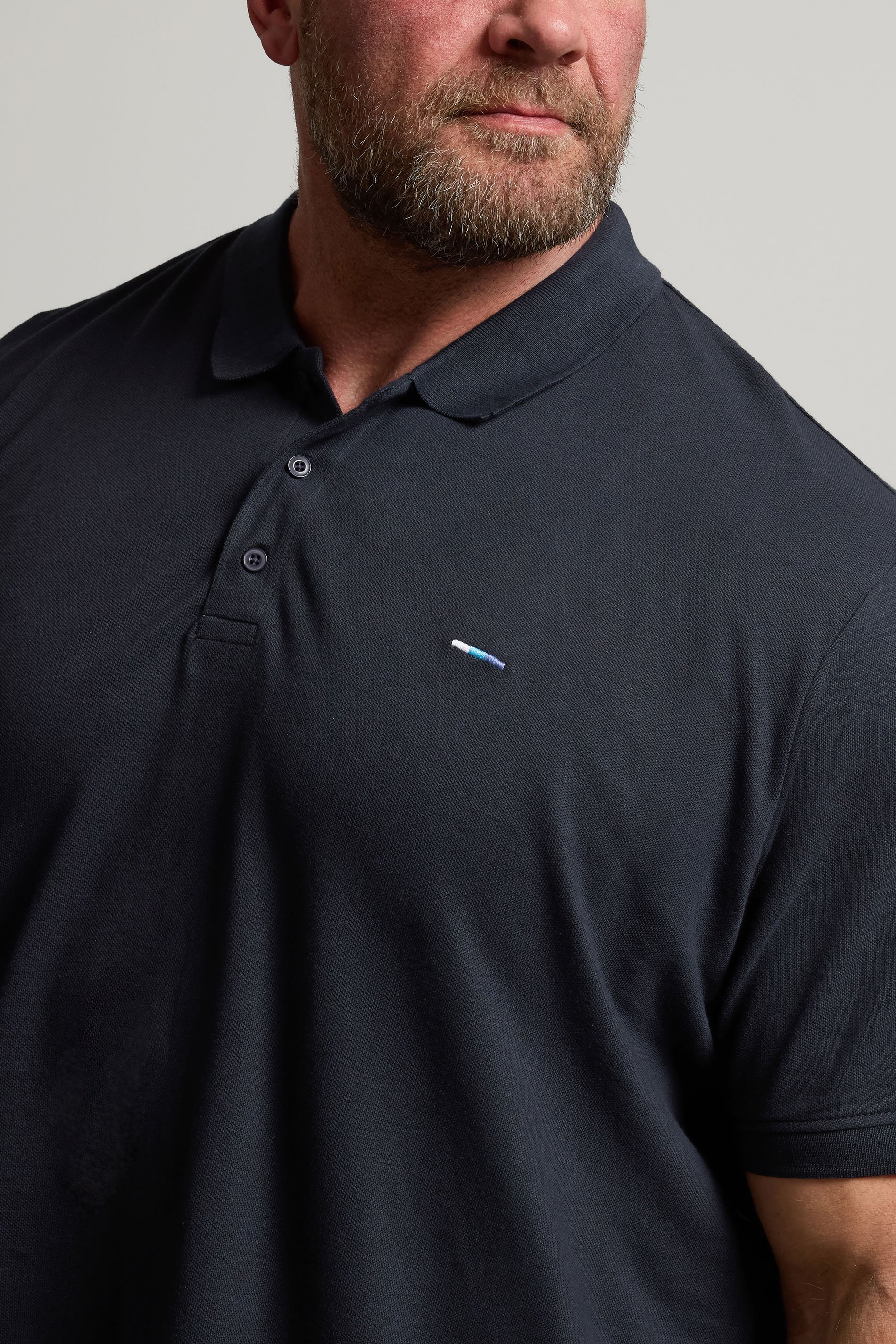 BadRhino Big & Tall Dark Navy Blue Core Polo Shirt | BadRhino 4