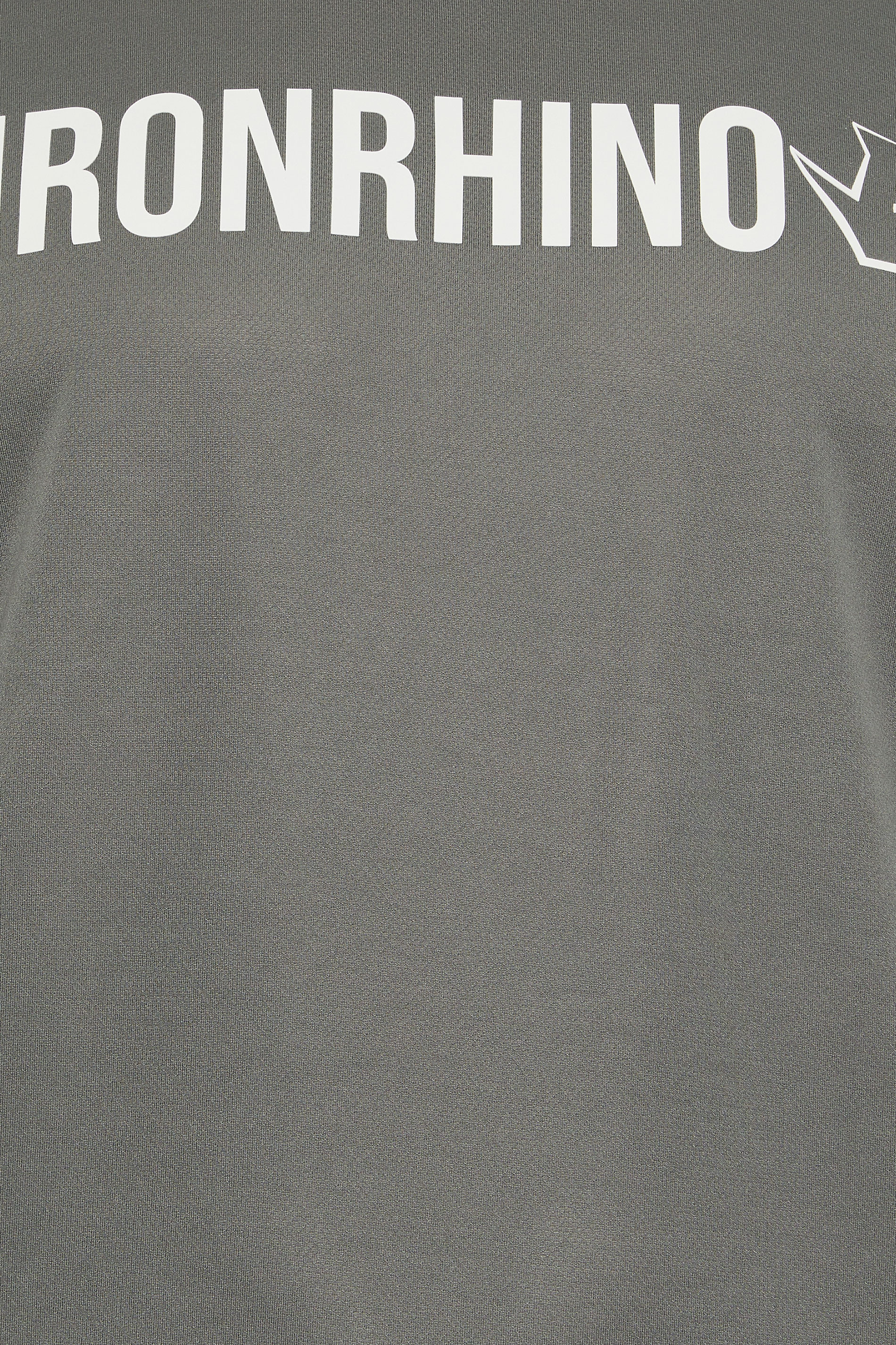 IronRhino Big & Tall Grey Branded Performance Long Sleeve T-Shirt | BadRhino 3