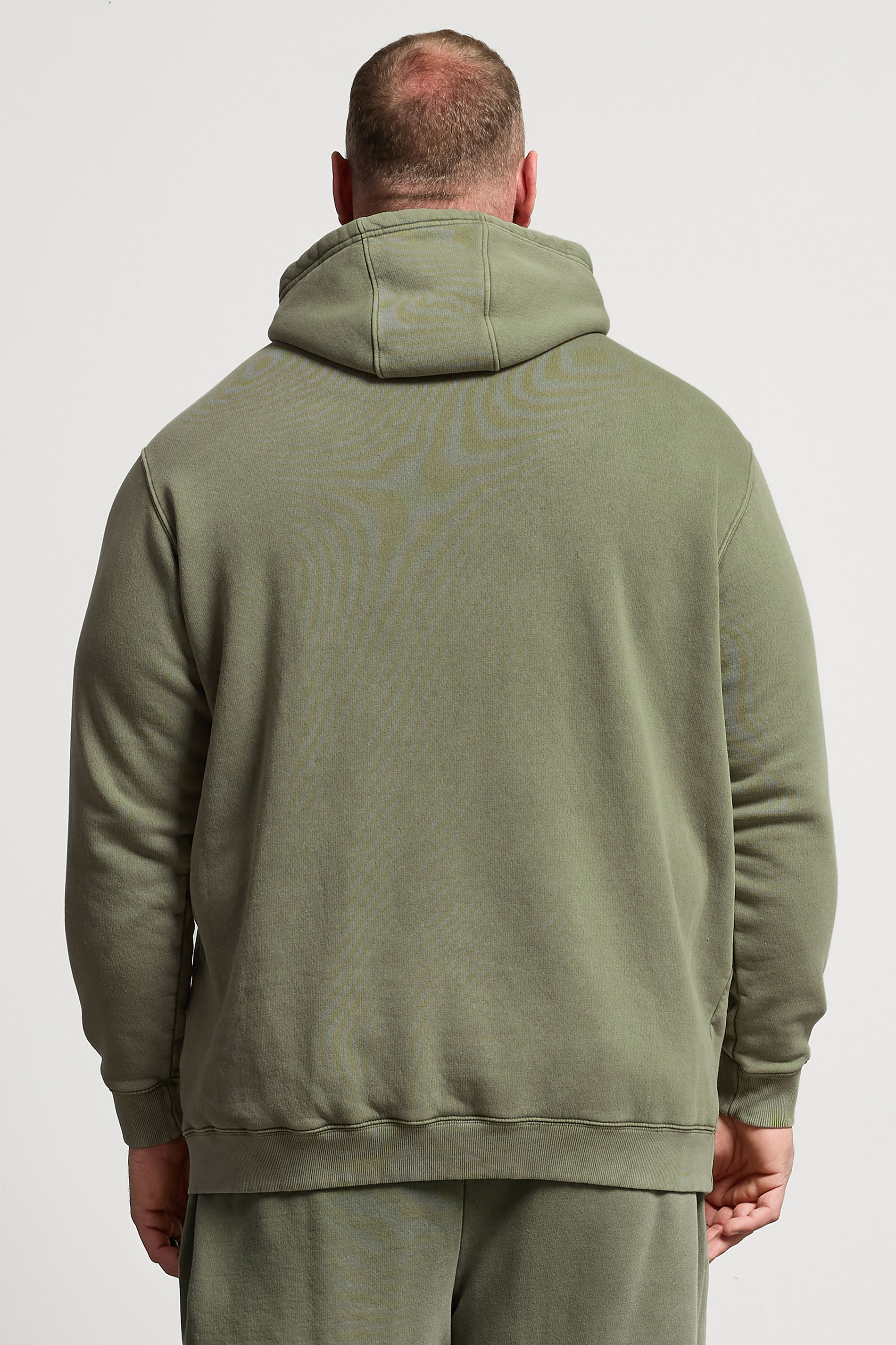 BadRhino Big & Tall Green Sun Bleached Hoodie | BadRhino 5