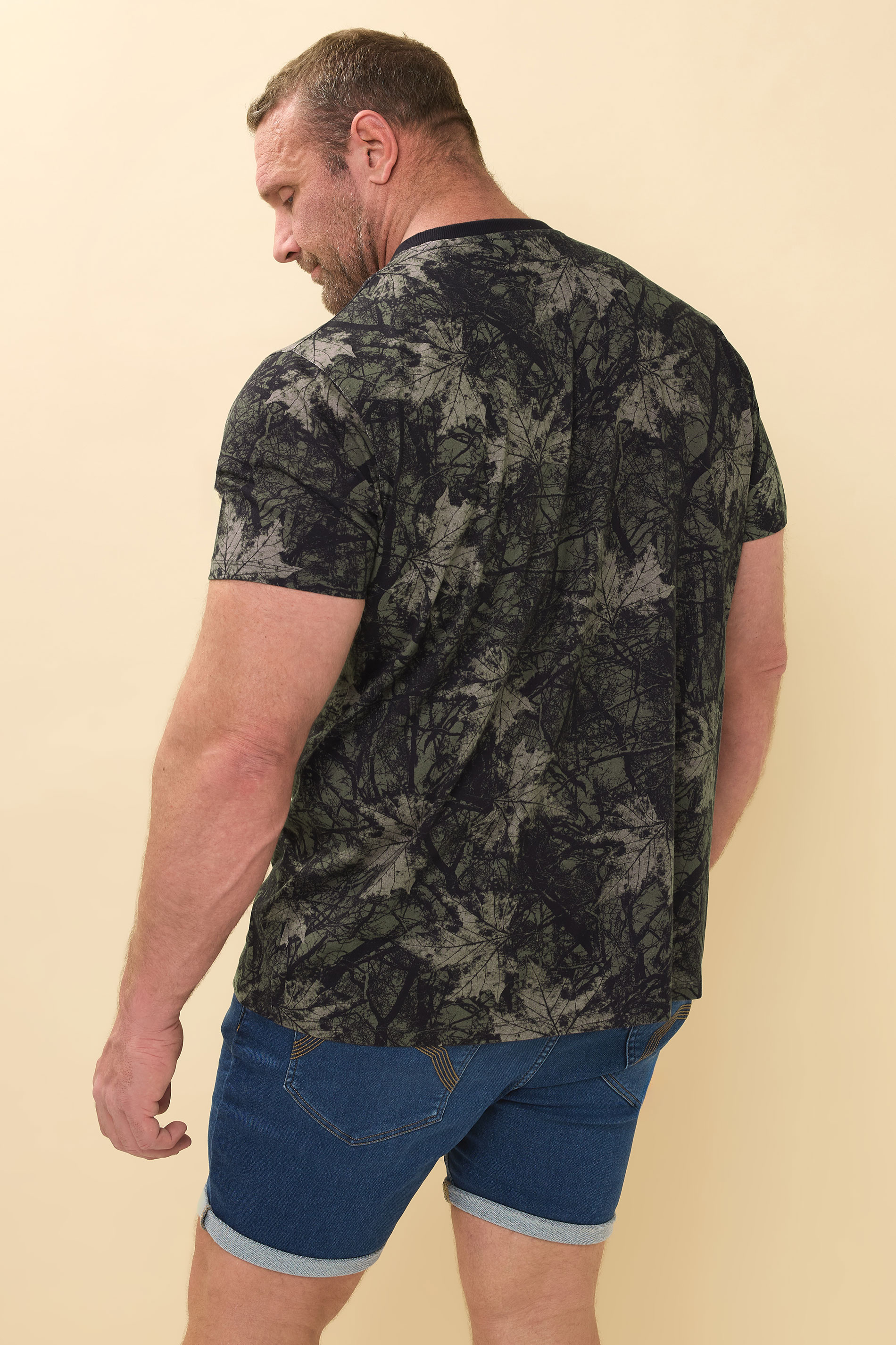 BadRhino Big & Tall Brown Leaf Camouflage T-Shirt | BadRhino 3