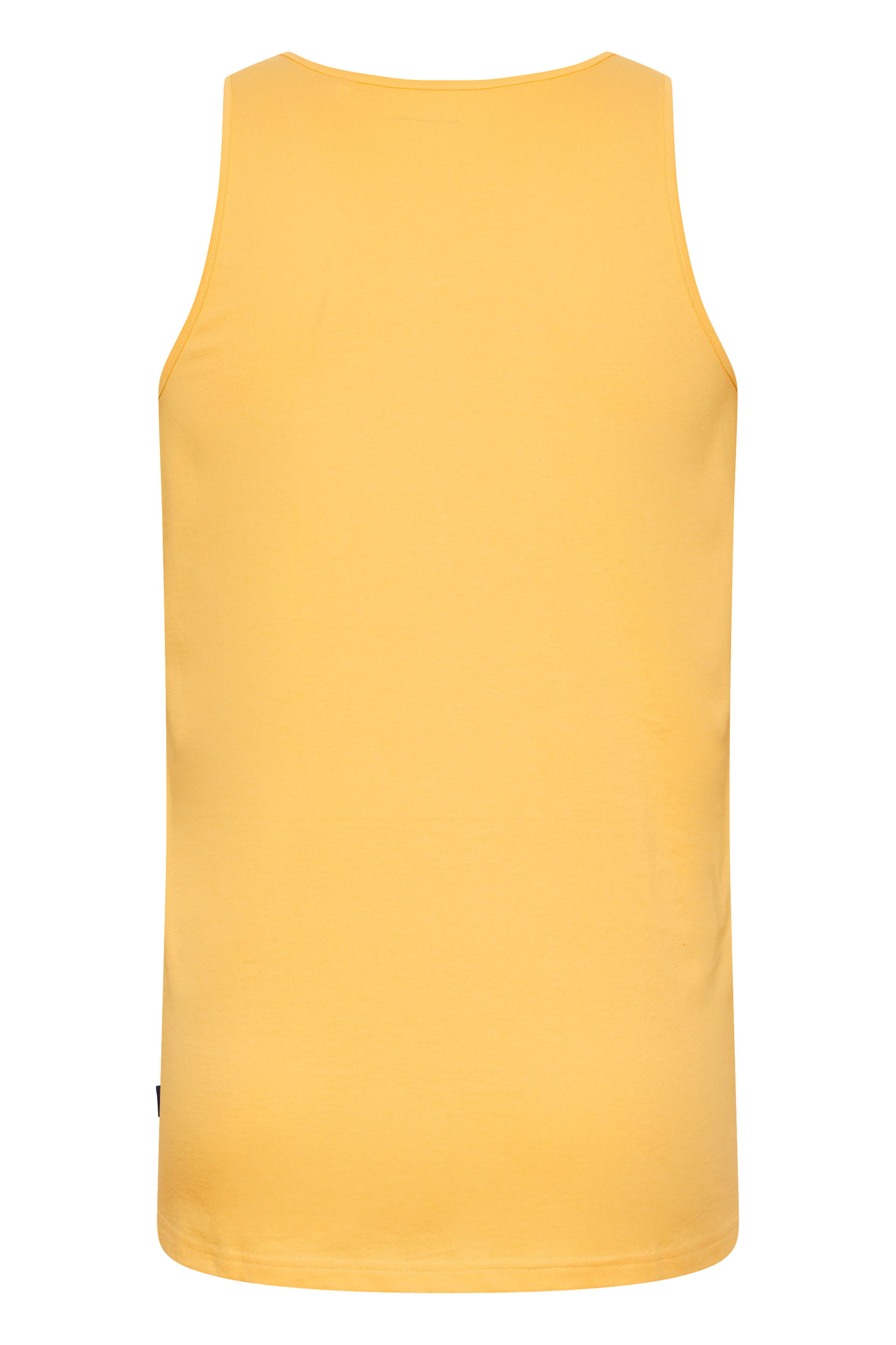 BadRhino Big & Tall Flax Yellow Beach Skull Sleeveless Vest Top | BadRhino 4