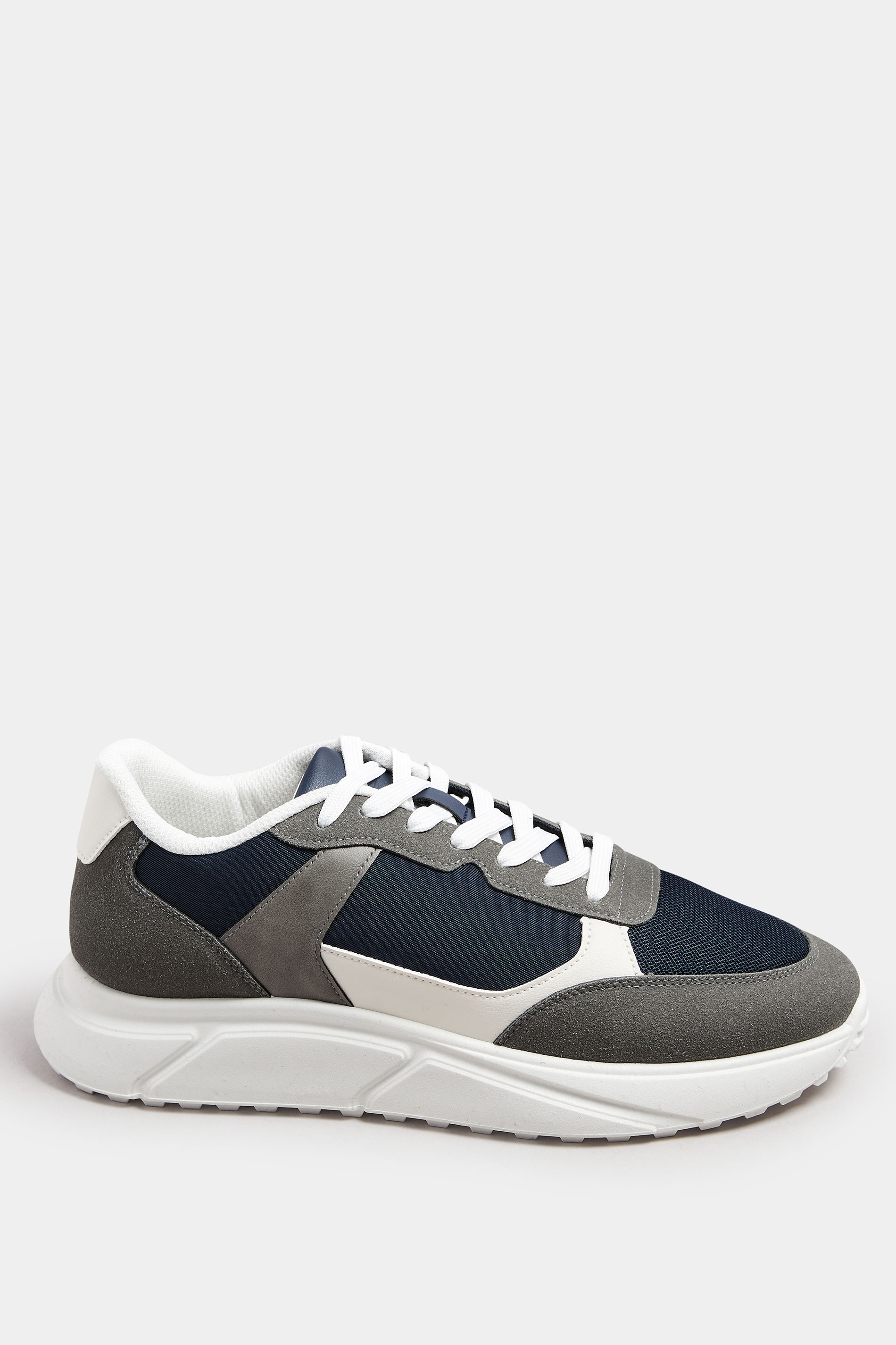 JACK & JONES White PU Runner Trainers | BadRhino 3