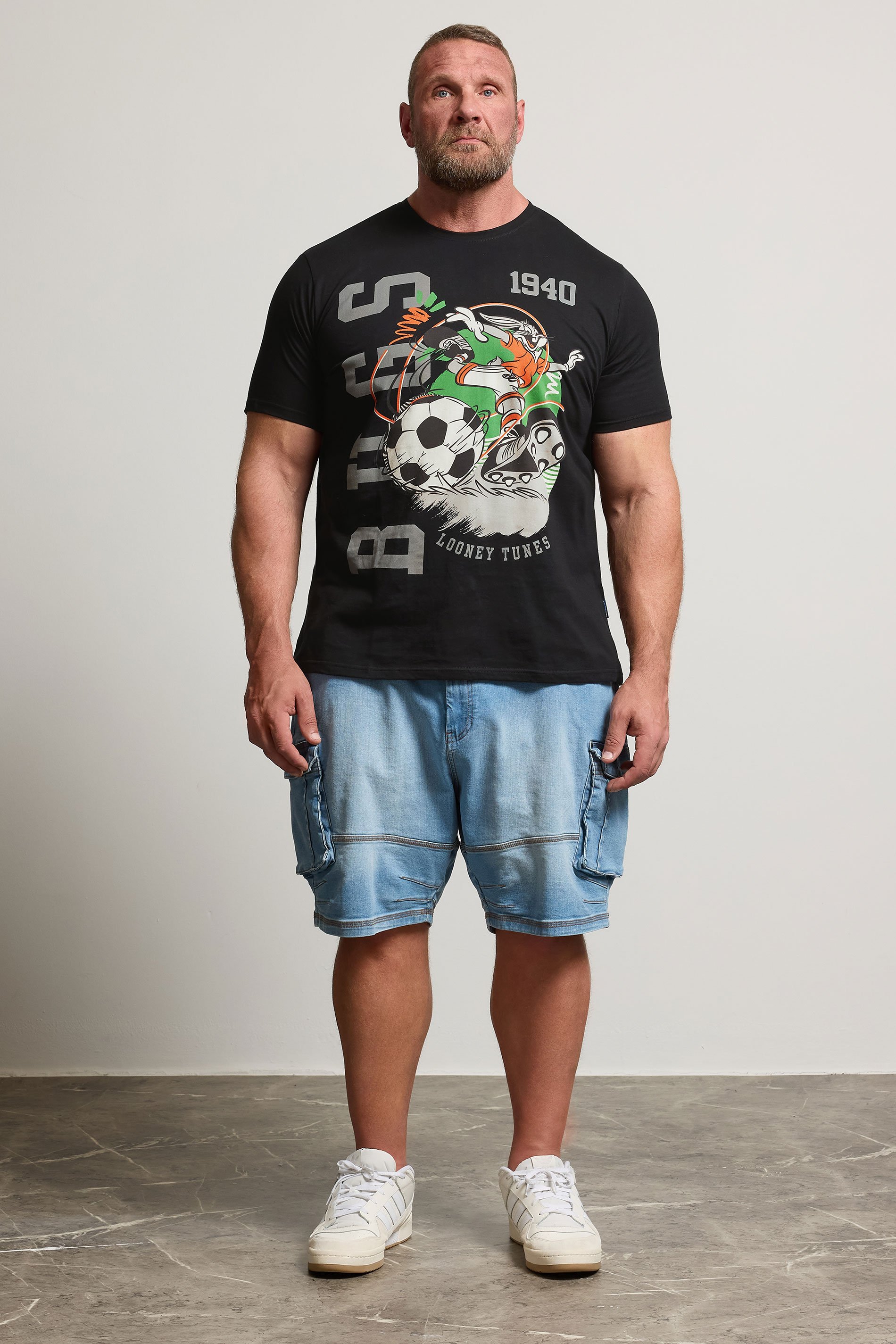 BadRhino Big & Tall Black Bugs Bunny Graphic T-Shirt | BadRhino 2