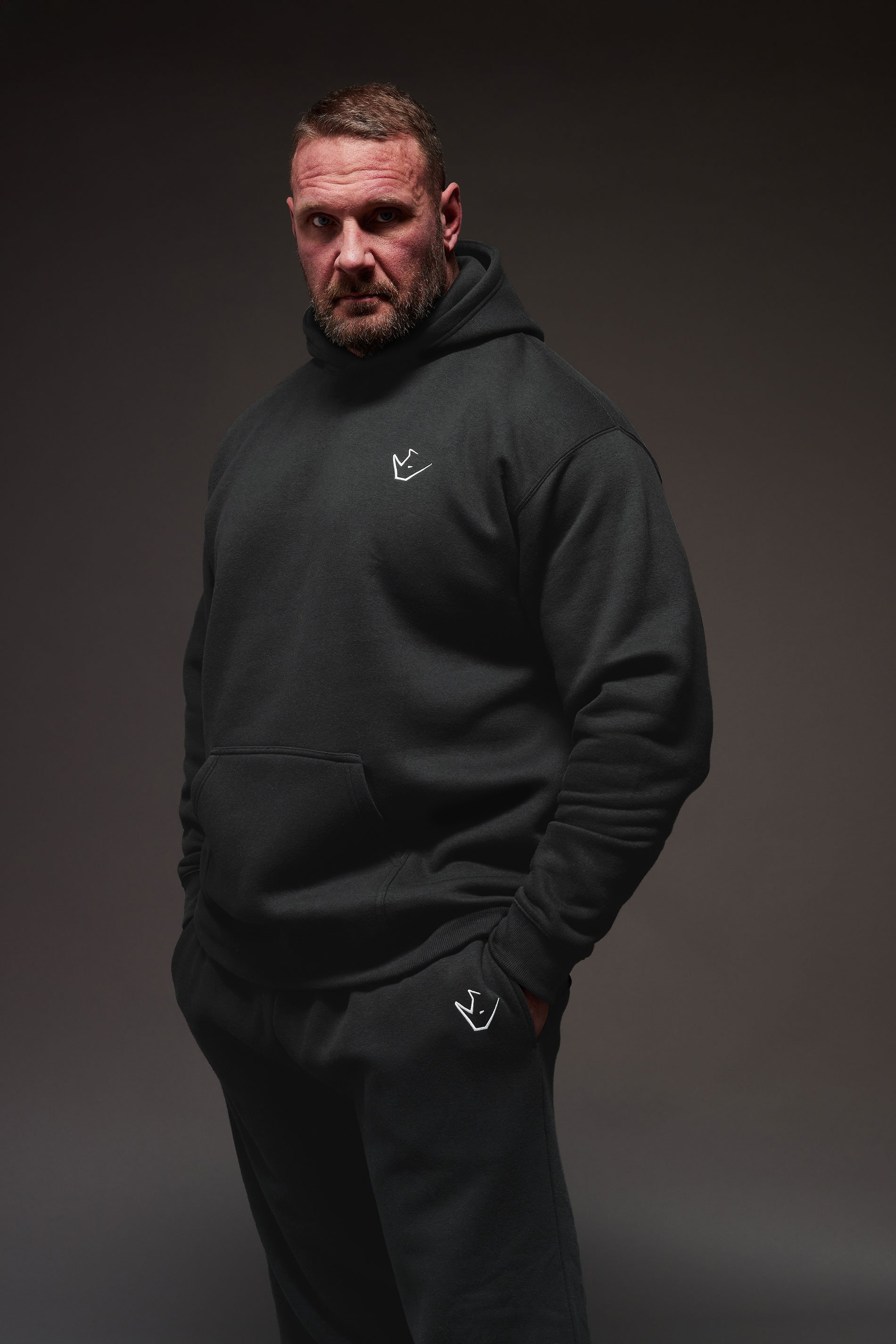 IronRhino Big & Tall Black 'Rest Day' Hoodie | BadRhino 1