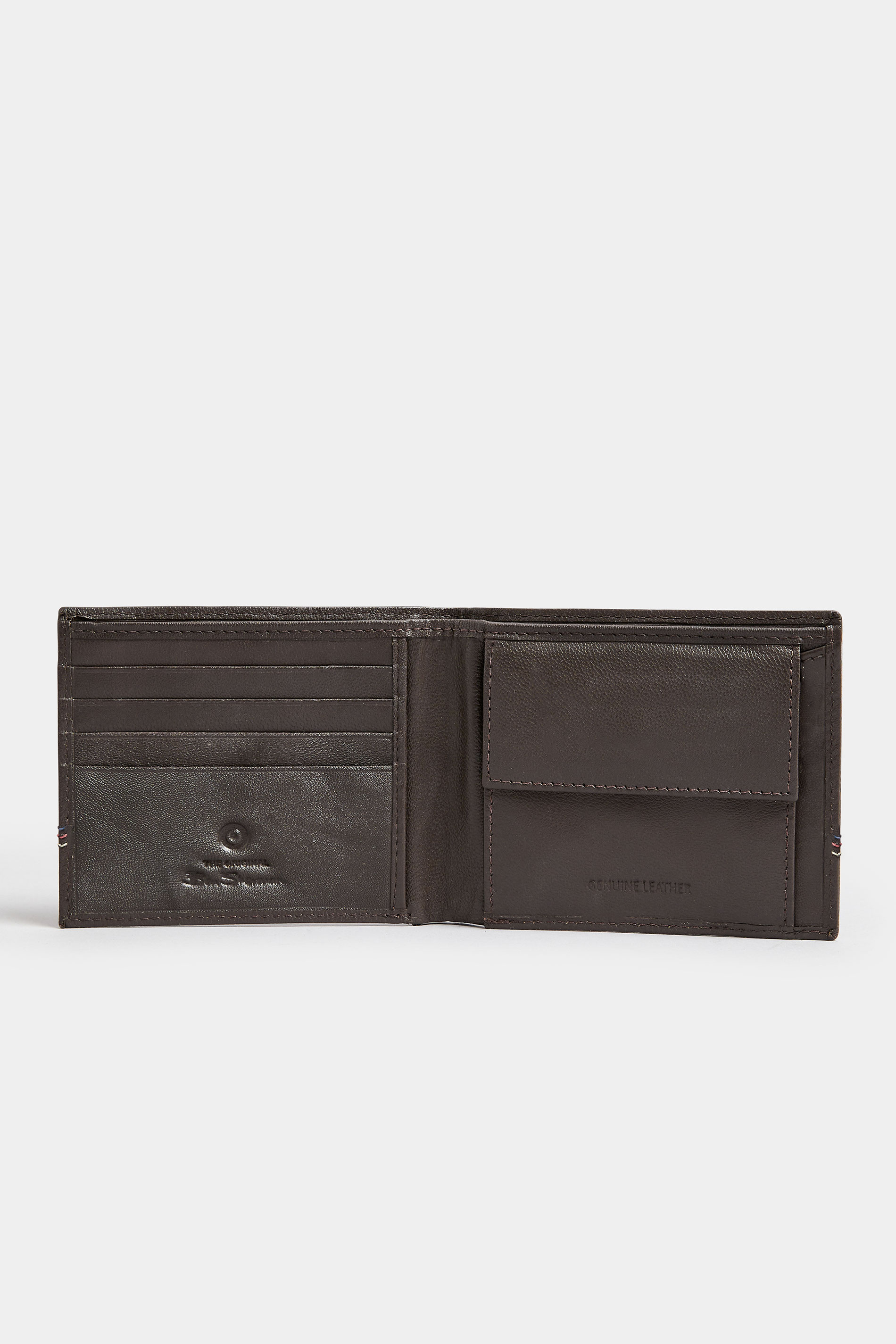 BEN SHERMAN Brown Leather 'Gillespie' Bi-Fold Wallet | BadRhino 2