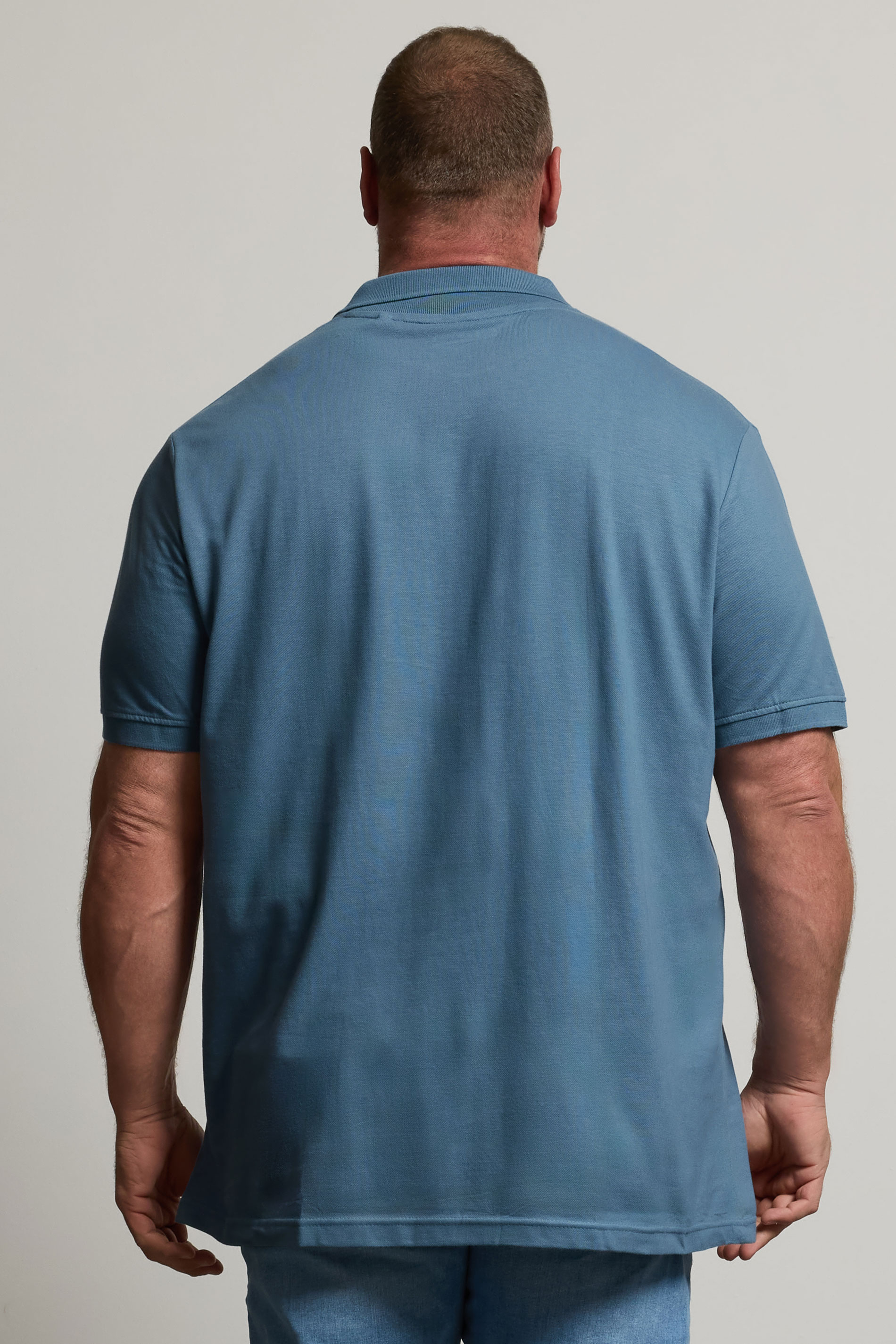 BadRhino Big & Tall Blue Core Polo Shirt | BadRhino 3