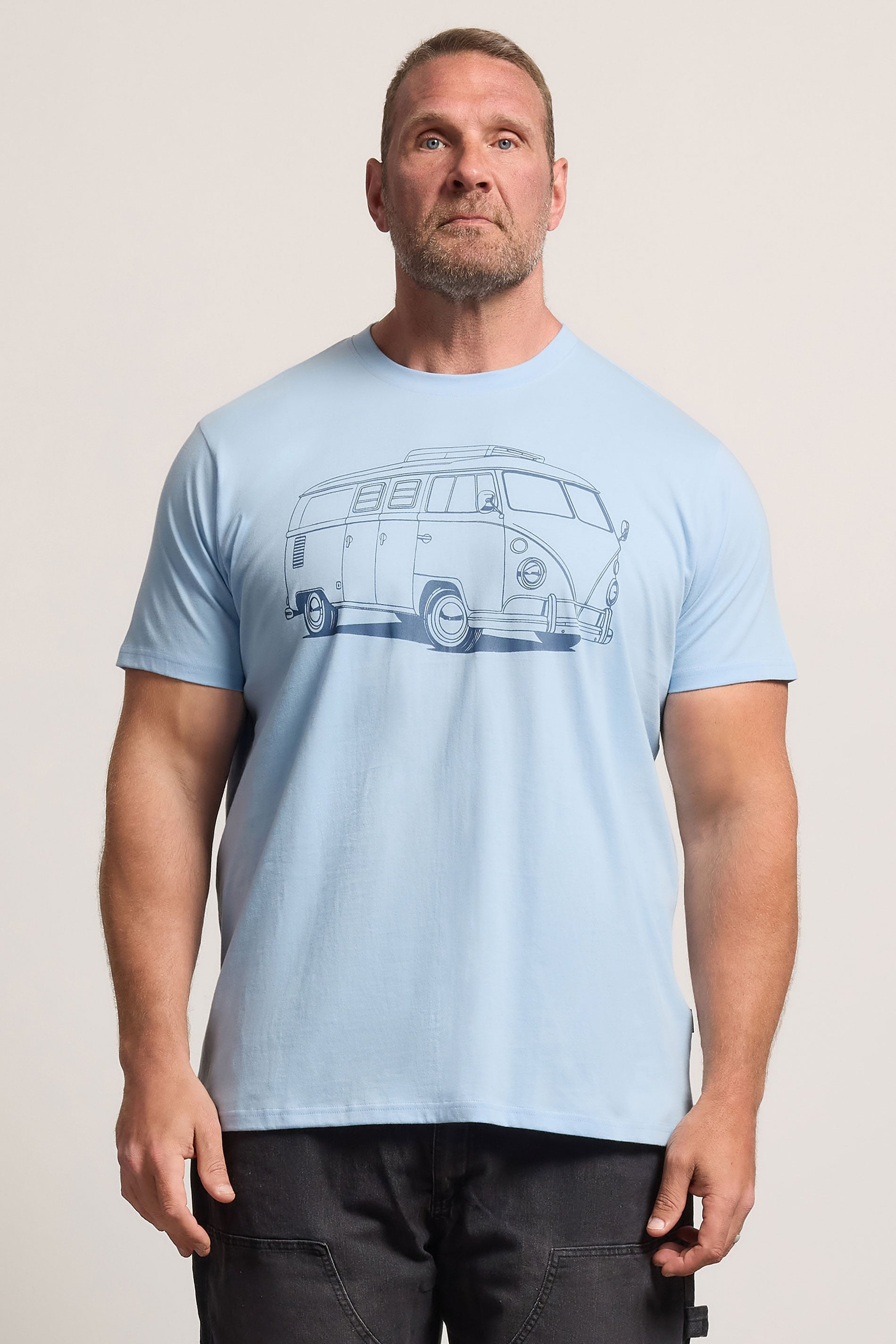 BadRhino Big & Tall Blue Campervan Graphic T-Shirt | BadRhino 1