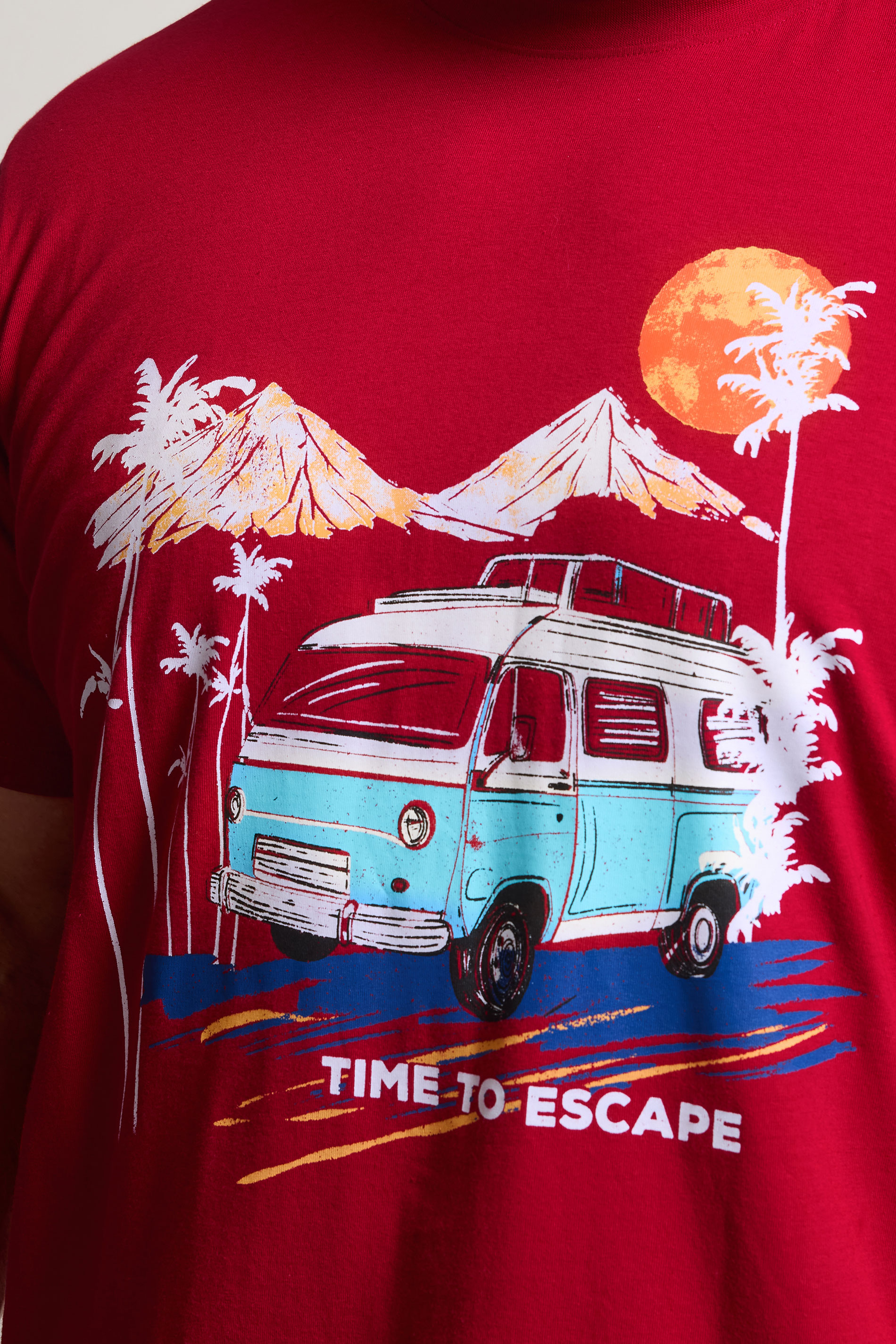 BadRhino Big & Tall Red Camper Graphic T-Shirt | BadRhino 4