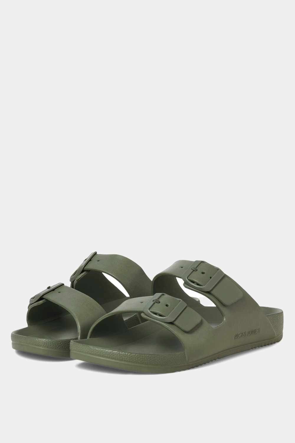 JACK & JONES Big & Tall Green Double Strap Sandals | BadRhino 2