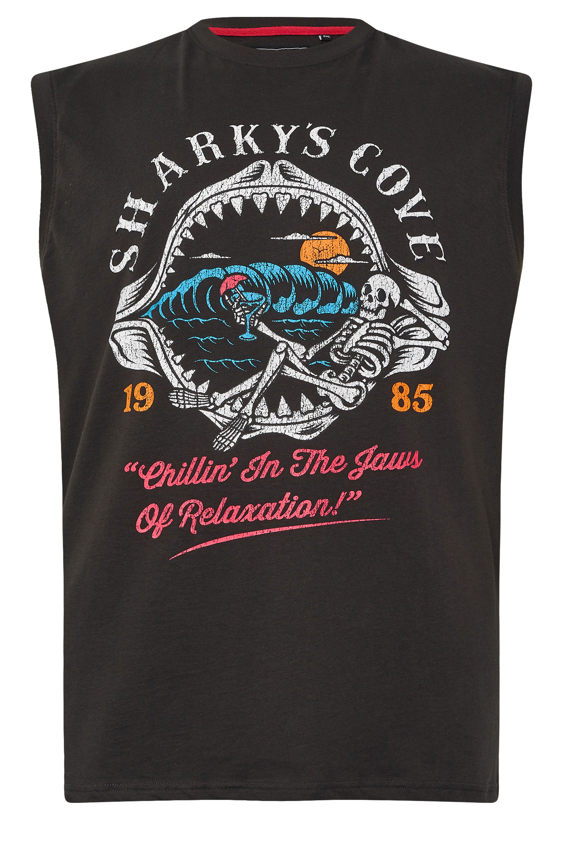 KAM Big & Tall Black 'Sharky's Cove' Vest | BadRhino 2