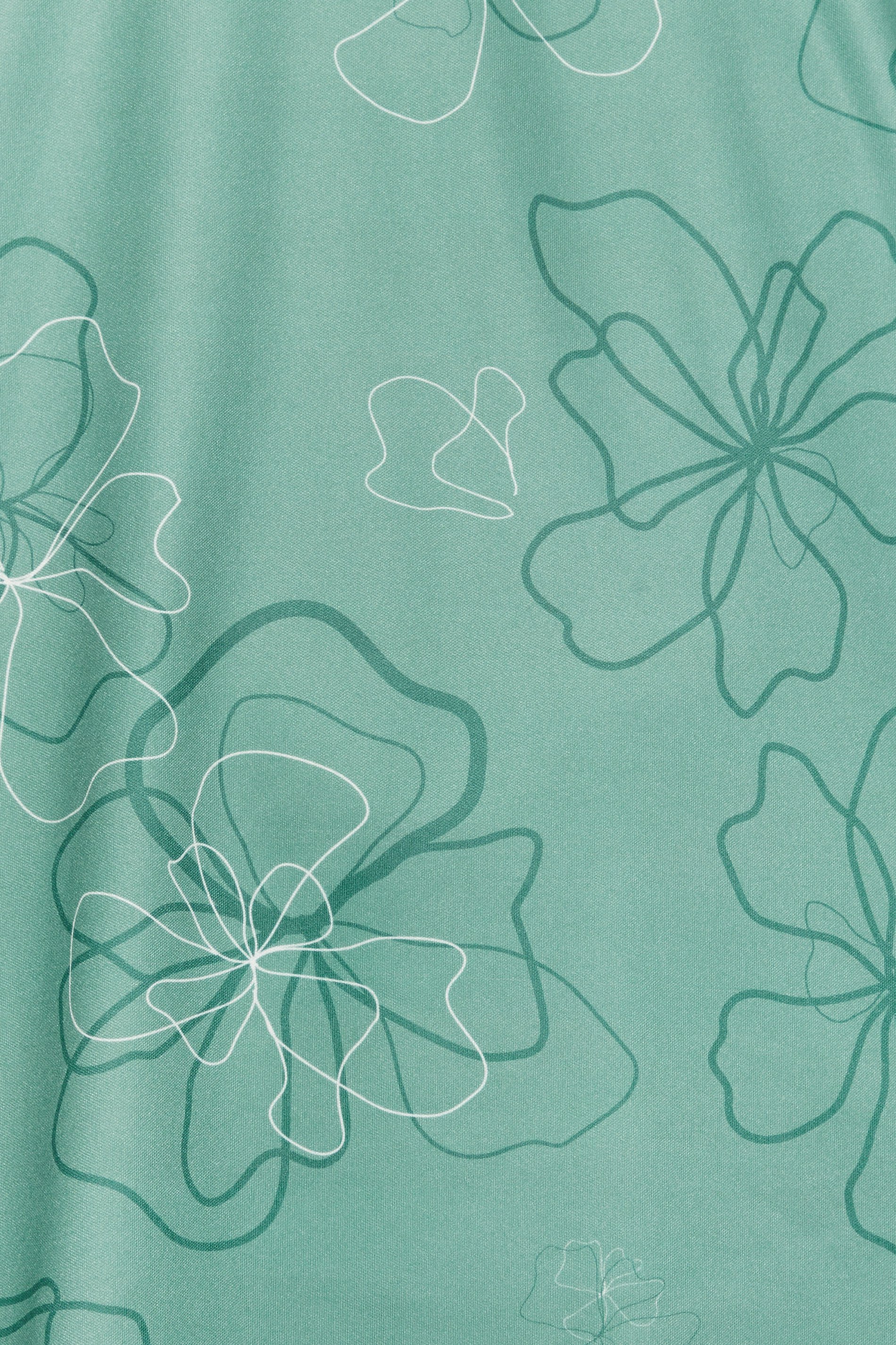 BadRhino Golf Big & Tall Green Floral Print Polo Shirt | BadRhino 6