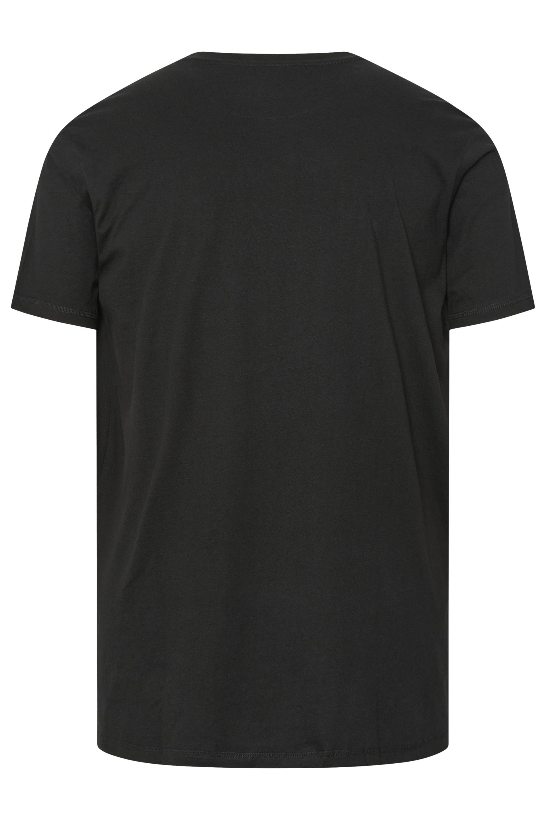 FIRETRAP Big & Tall Black Forged Iron Print T-Shirt | BadRhino 2
