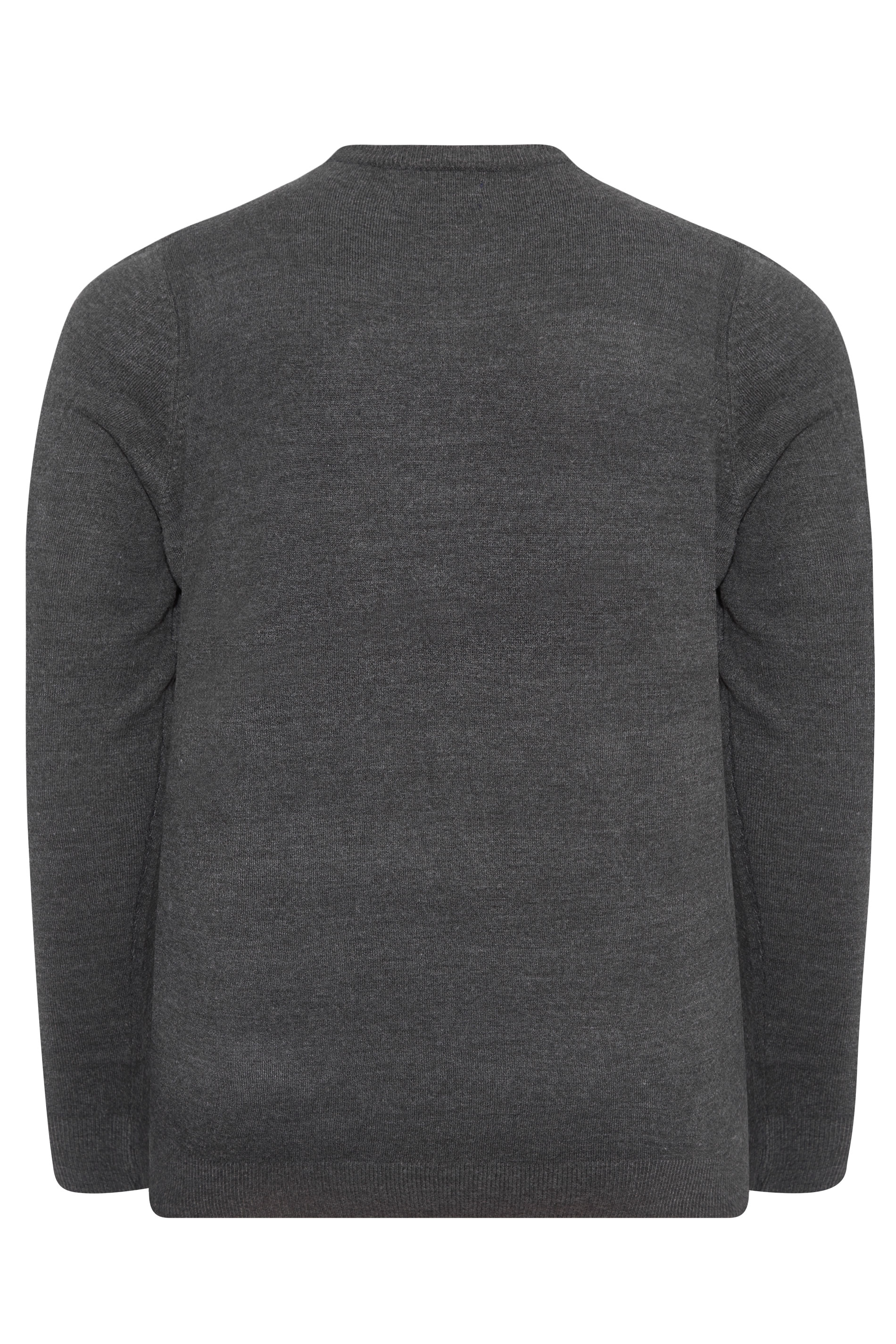 BadRhino Charcoal Grey Essential Knitted Jumper | BadRhino 3