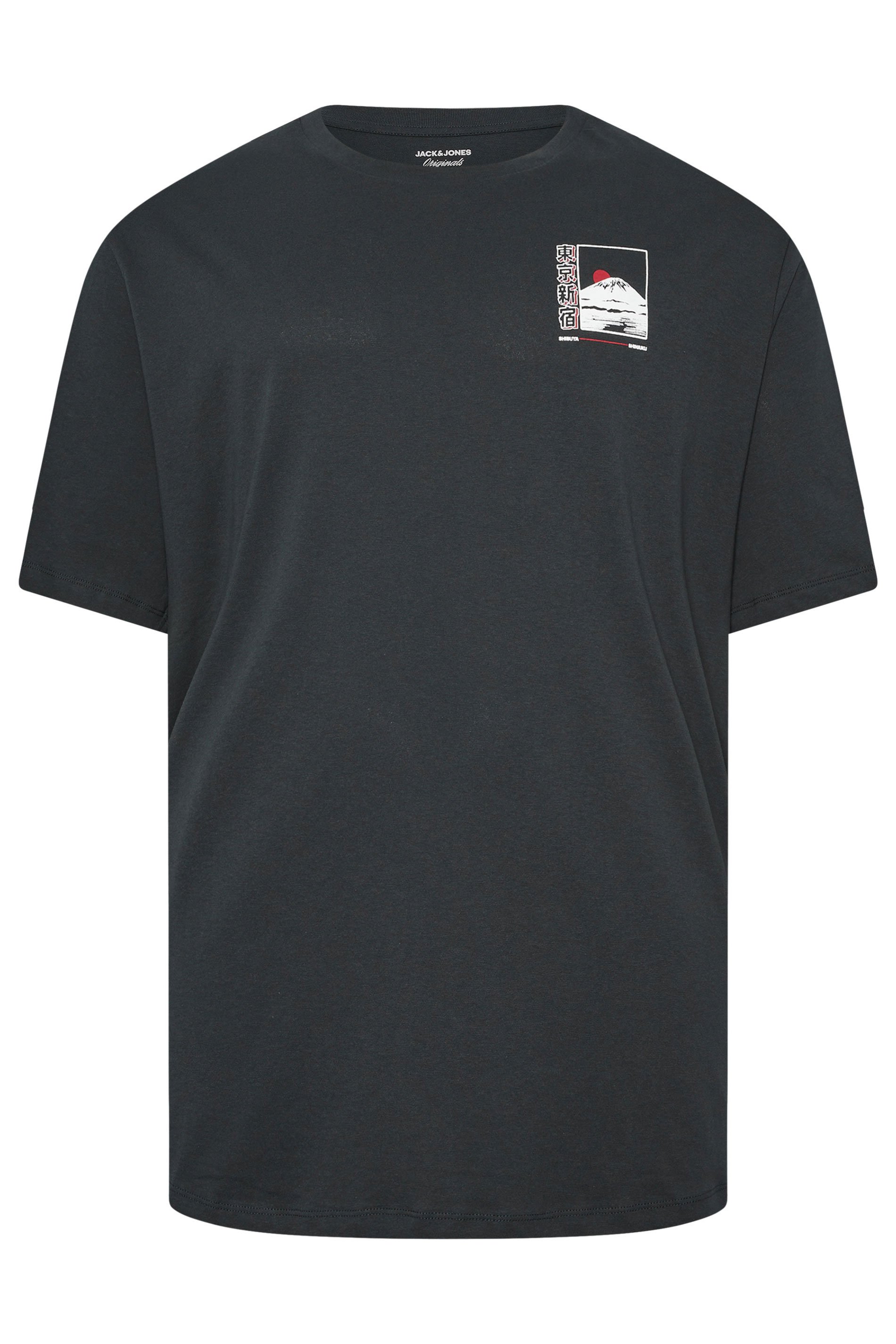 JACK & JONES Big & Tall Forest River Green Graphic T-Shirt | BadRhino 1