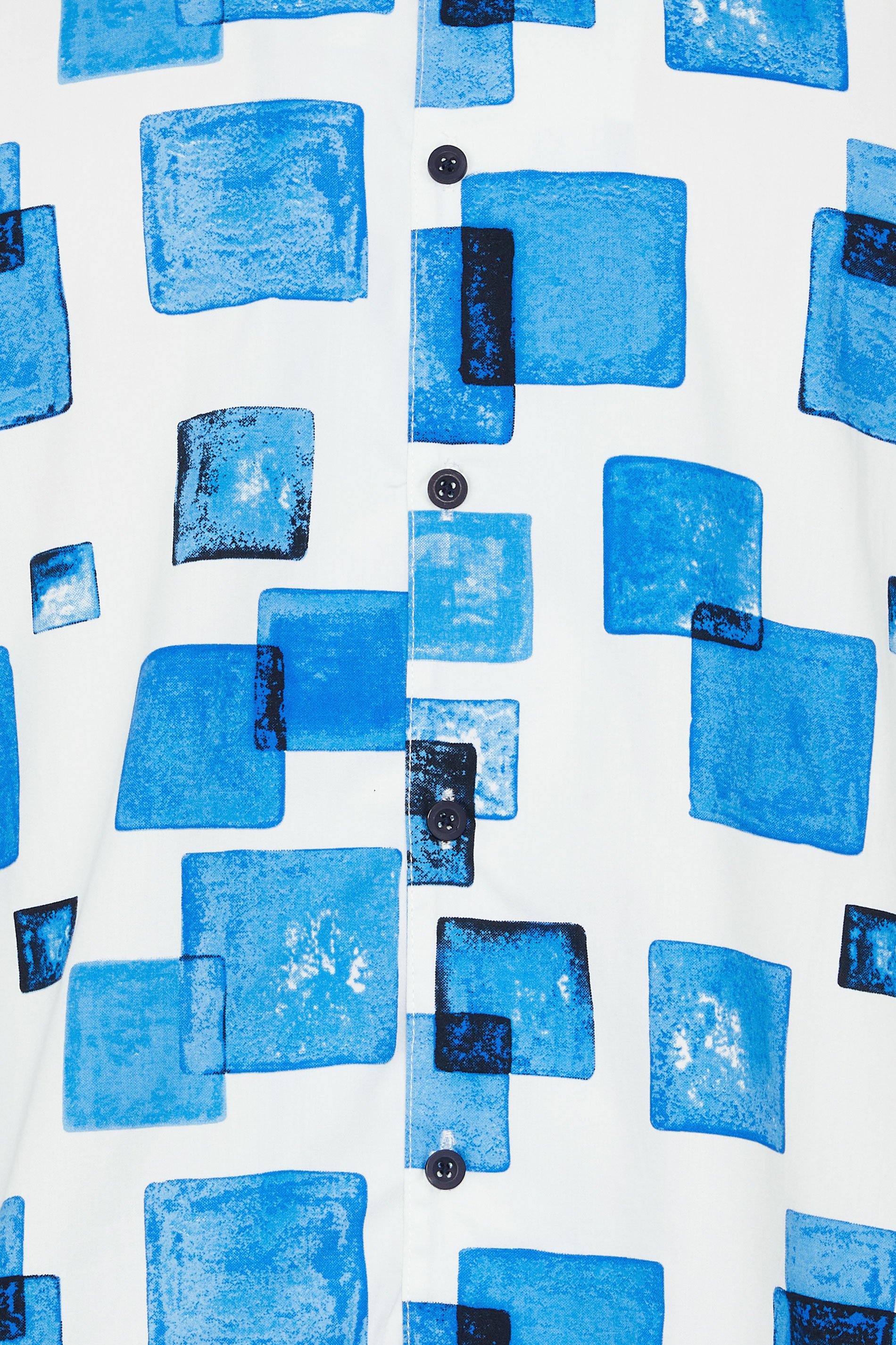 BadRhino BIg & Tall White Square Print Peached Short Sleeve Shirt | BadRhino 6