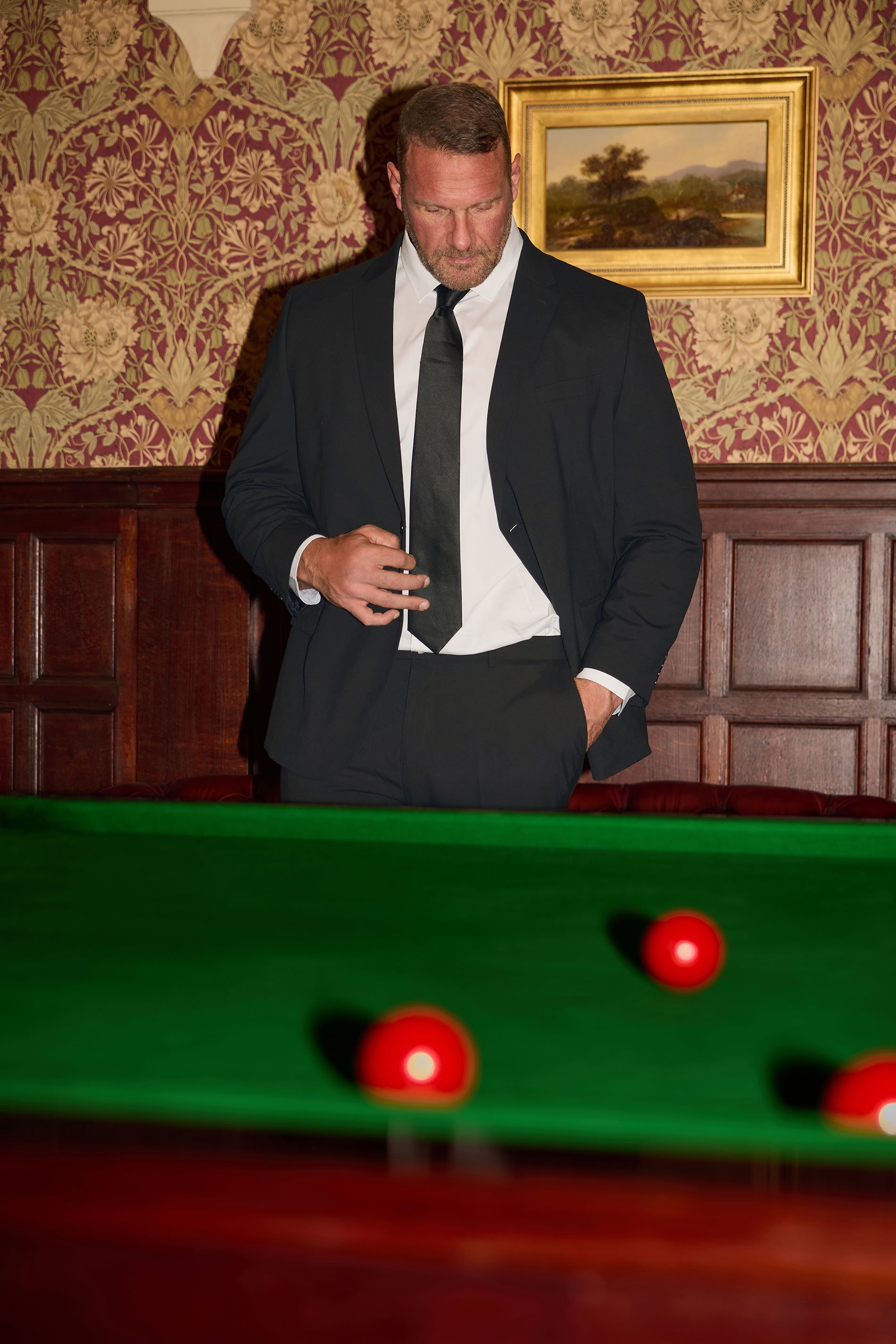 BadRhino Big & Tall Black Plain Suit Jacket | BadRhino 2