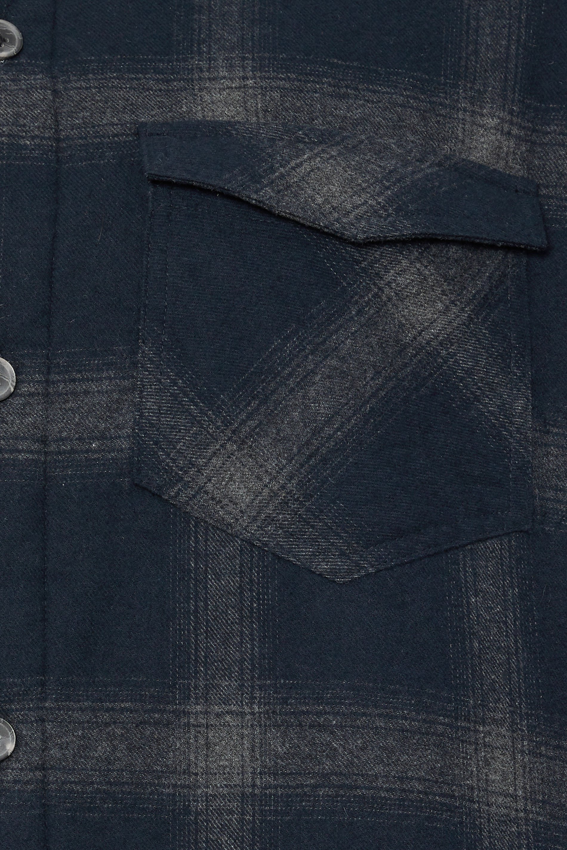 BadRhino Big & Tall Blue Check Print Lined Shacket | BadRhino 3