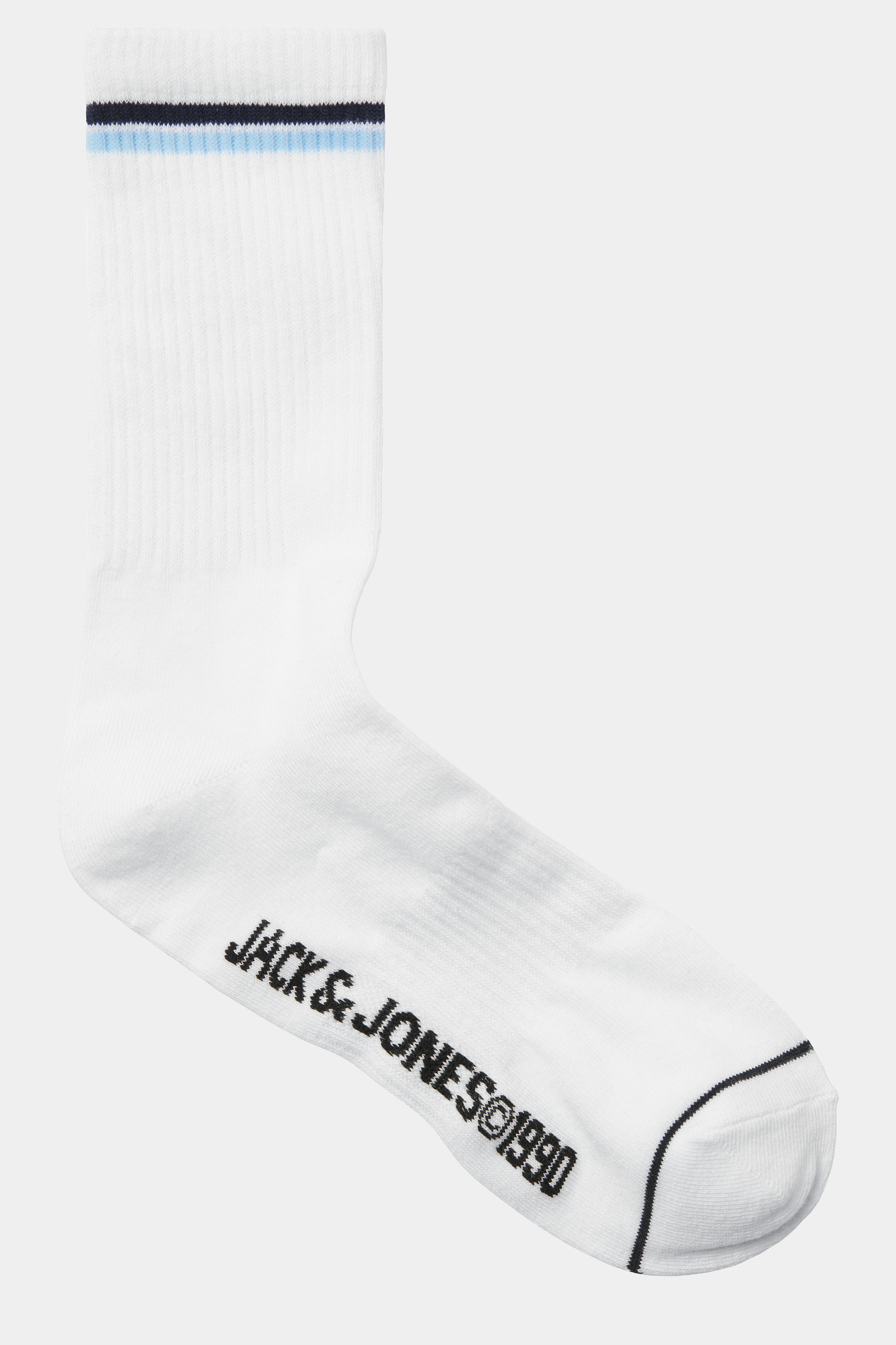 JACK & JONES 3 Pack White Tennis Socks | BadRhino 5