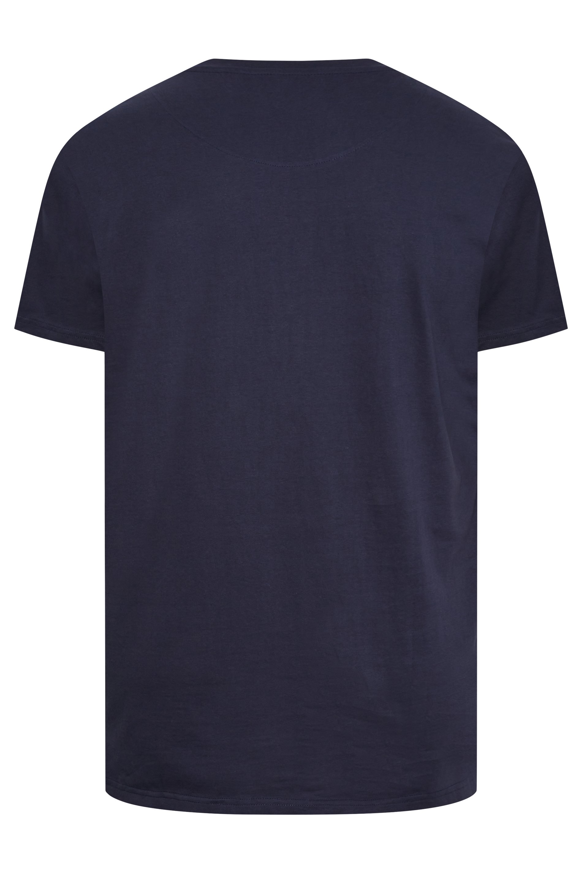 KAM Big & Tall 2 PACK Black & Navy Blue Cycle Printed T-Shirts | BadRhino 6