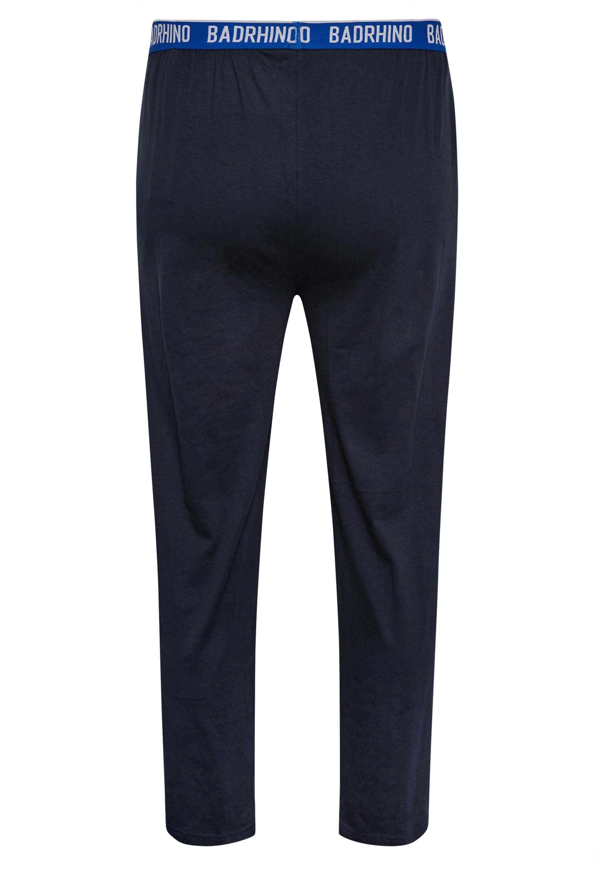 BadRhino Big & Tall Navy Blue Lounge Trousers | BadRhino 7