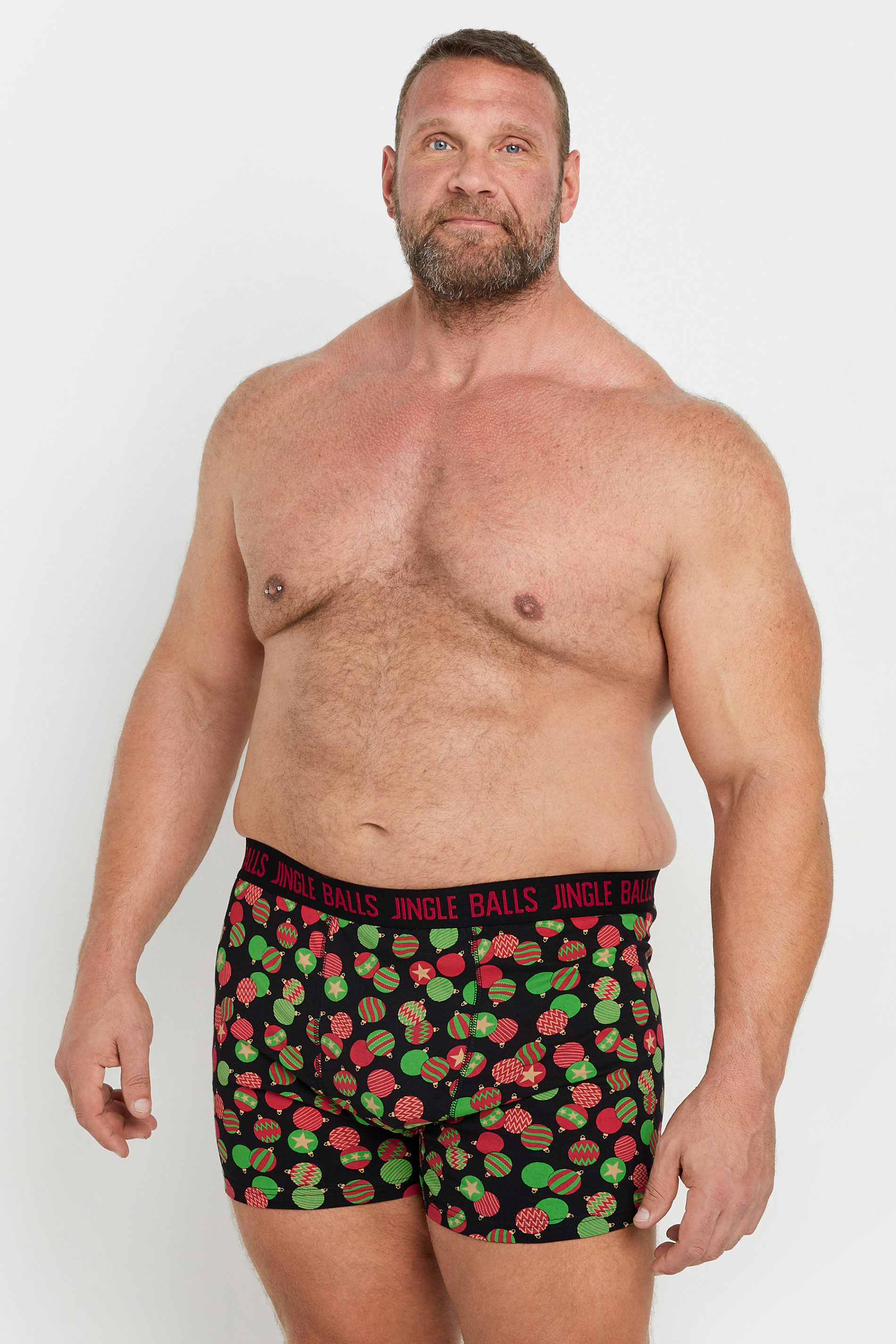 BadRhino 3 PACK Black & Red Christmas Boxers | BadRhino 3