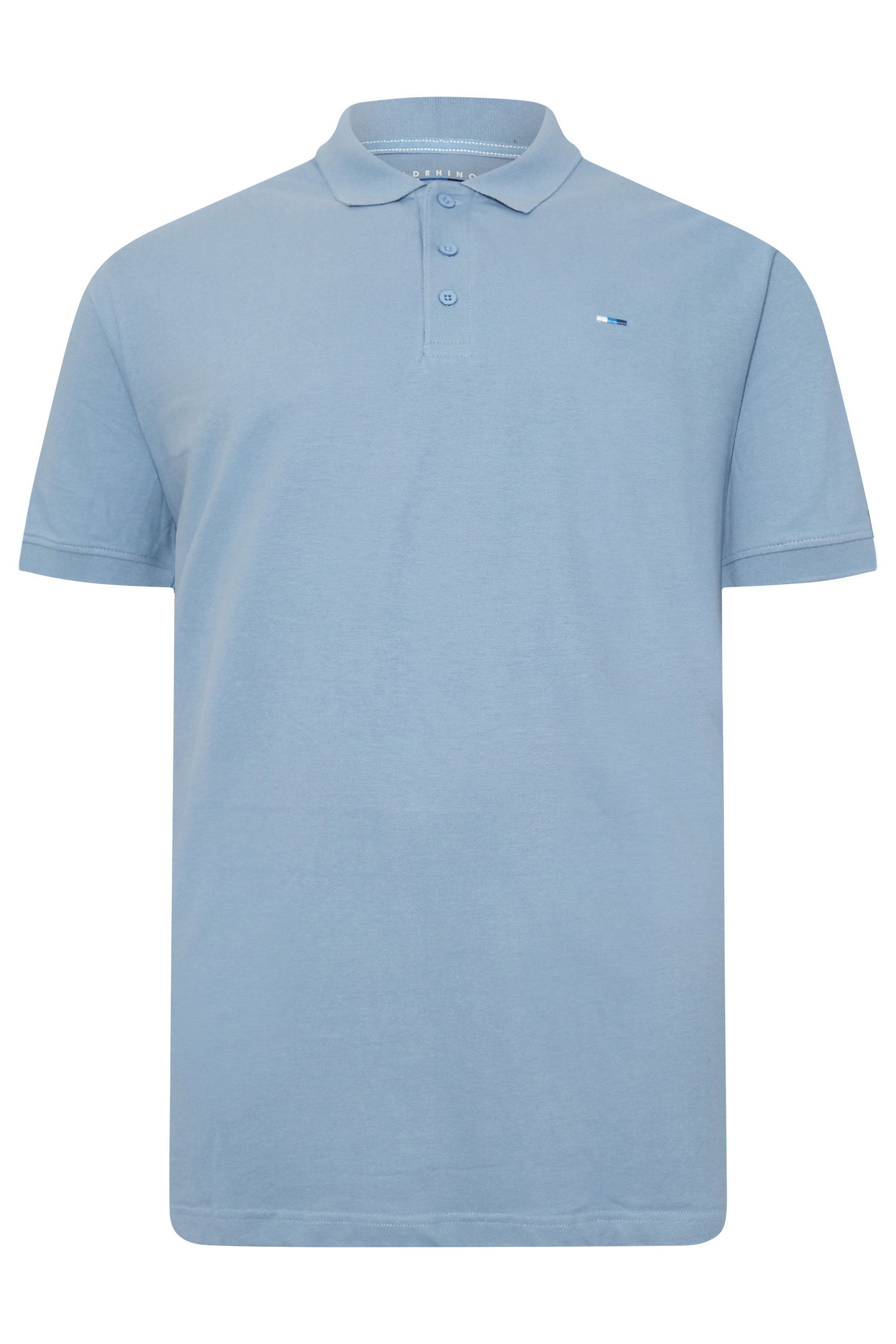 BadRhino Big & Tall 5 PACK Navy Blue & Light Blue Polo Shirts | BadRhino 11