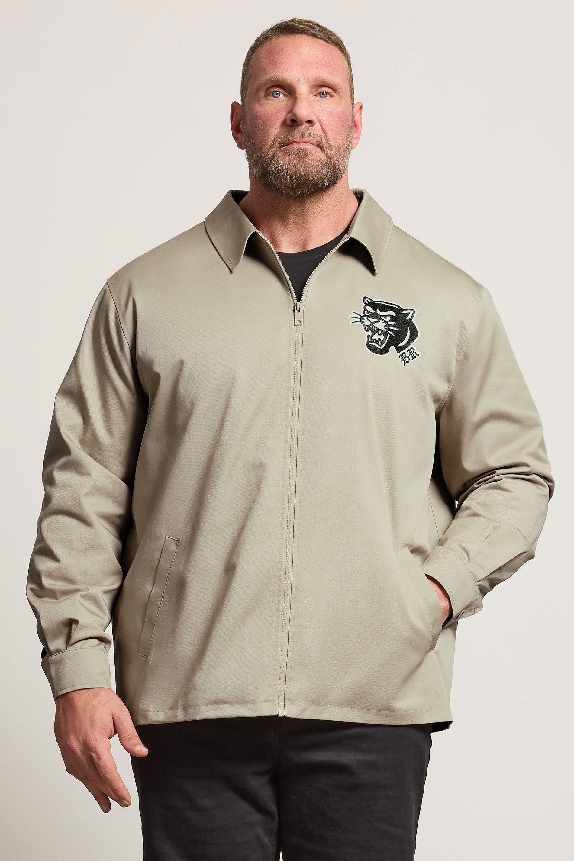 BadRhino Big & Tall Crockery Brown Embroidered Canvas Jacket | BadRhino 1