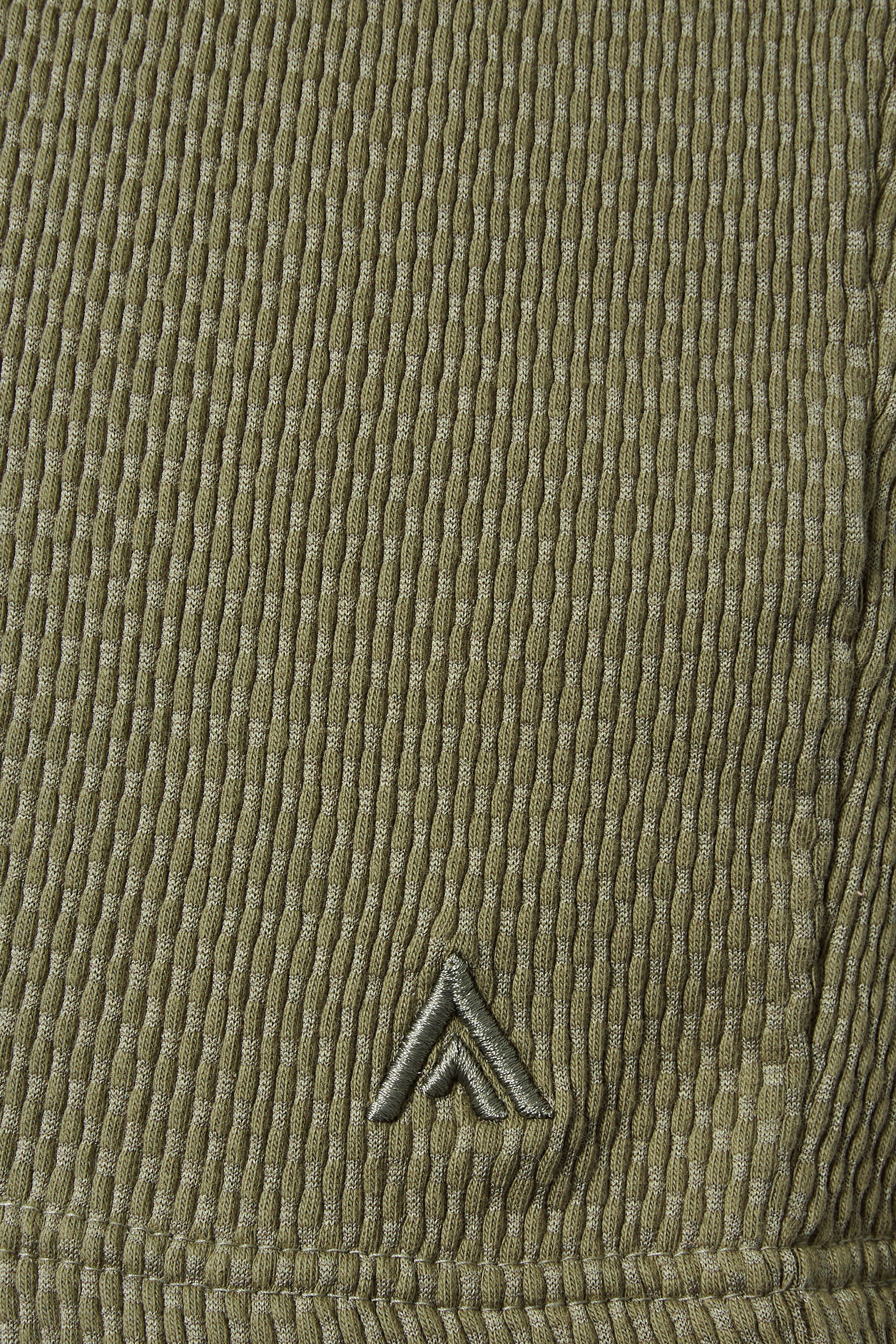 STUDIO A Big & Tall Khaki Green Popcorn Stitch Textured T-Shirt | BadRhino 2