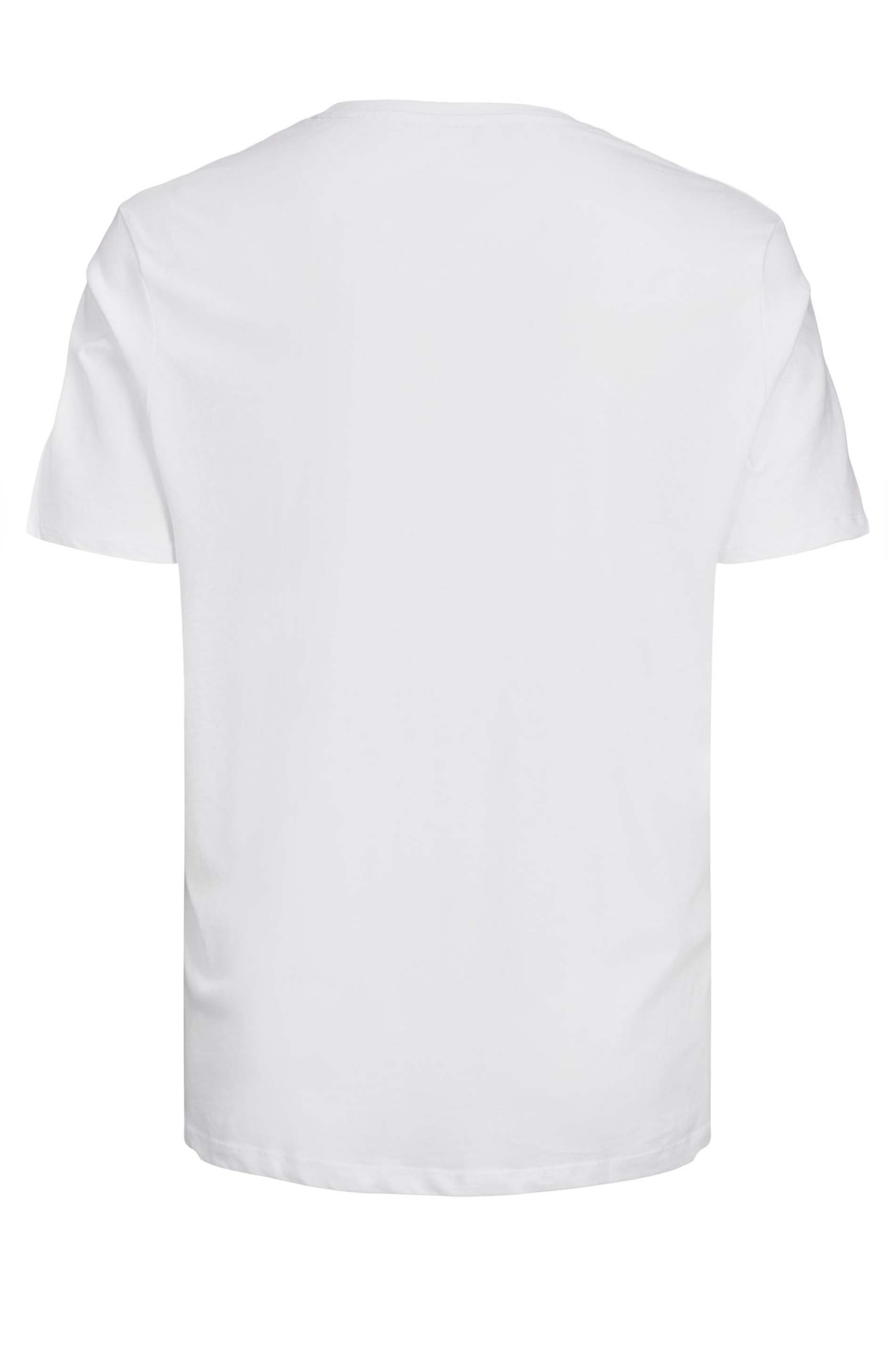 JACK & JONES White Logo T-Shirt, Bad Rhino