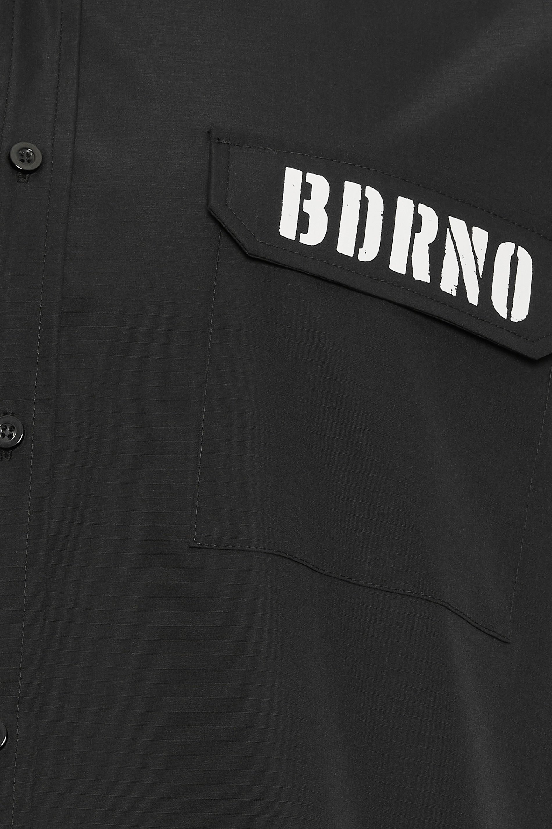 BadRhino Big & Tall Black Military Ripstop Shirt | BadRhino 3