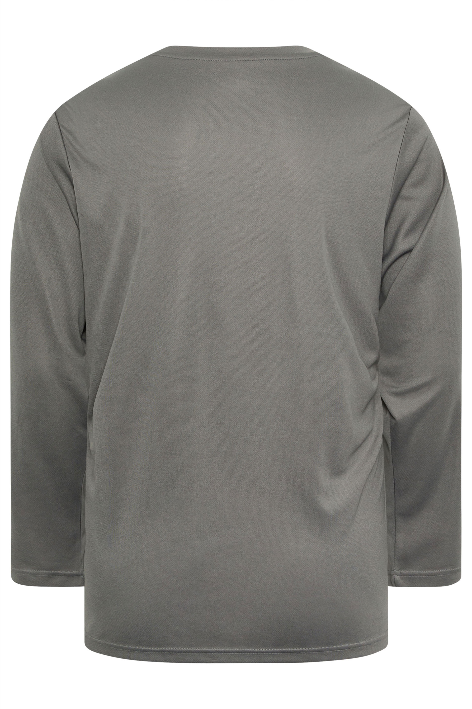 IronRhino Big & Tall Grey Branded Performance Long Sleeve T-Shirt | BadRhino 2