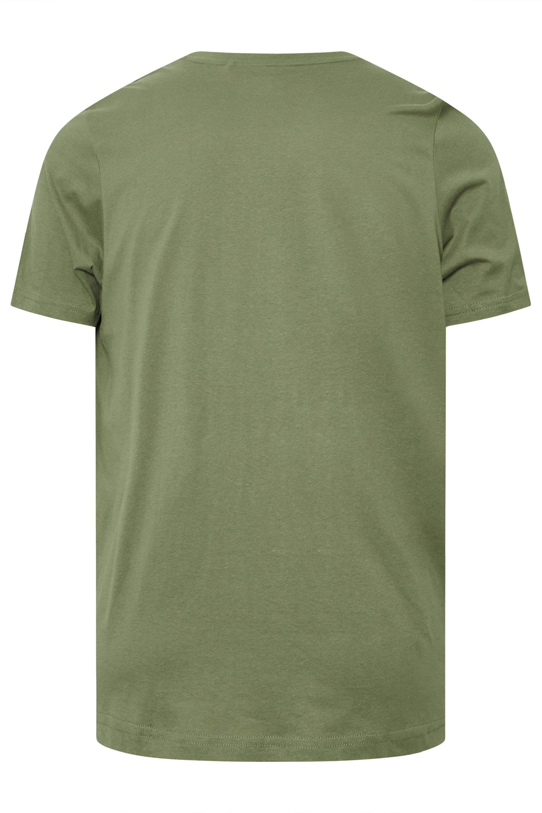 LAMBRETTA Big & Tall Khaki Green Target Quadrant T-Shirt | BadRhino 4