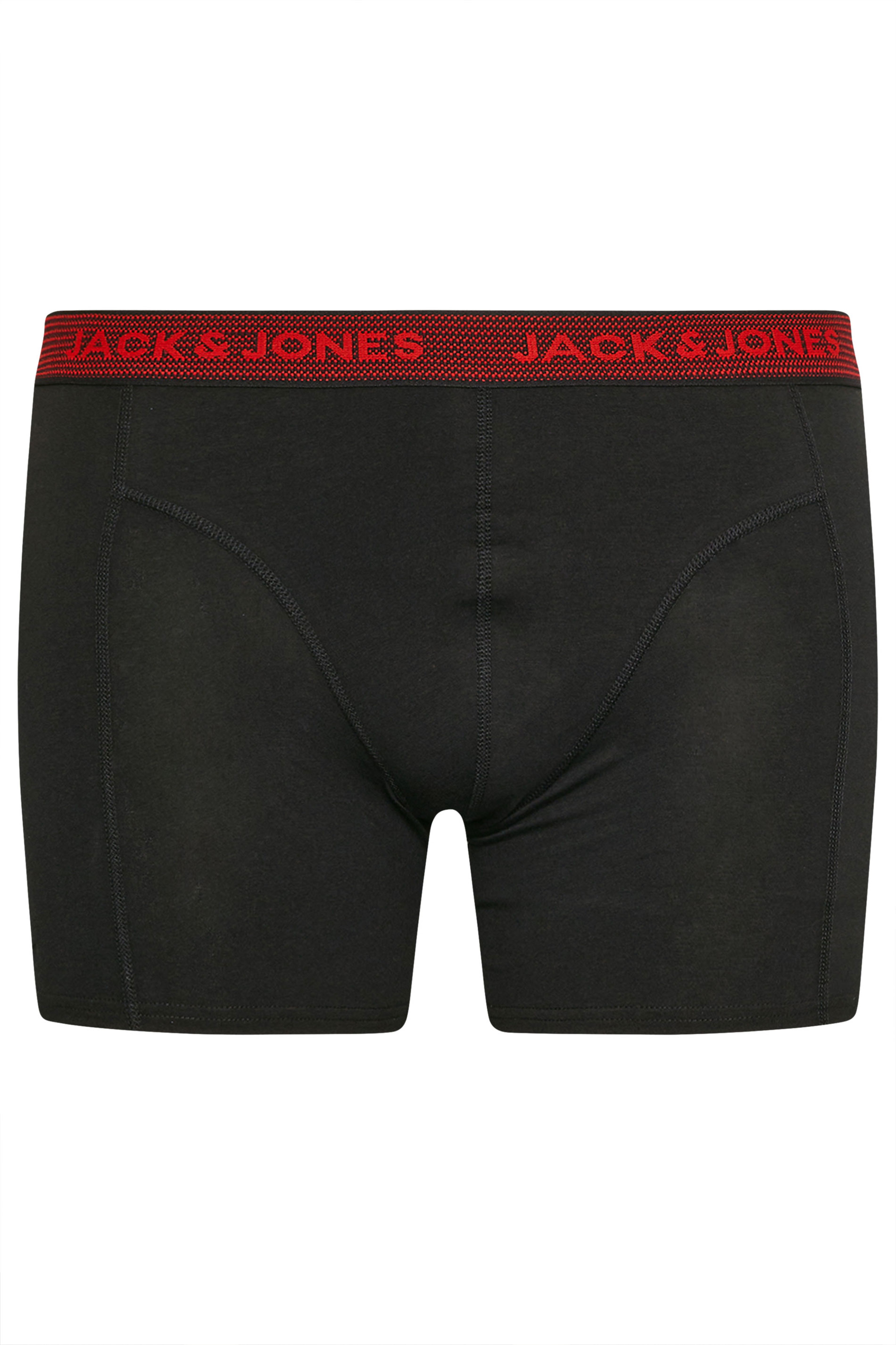 JACK & JONES Big & Tall Grey 3 Pack Boxers | BadRhino 6