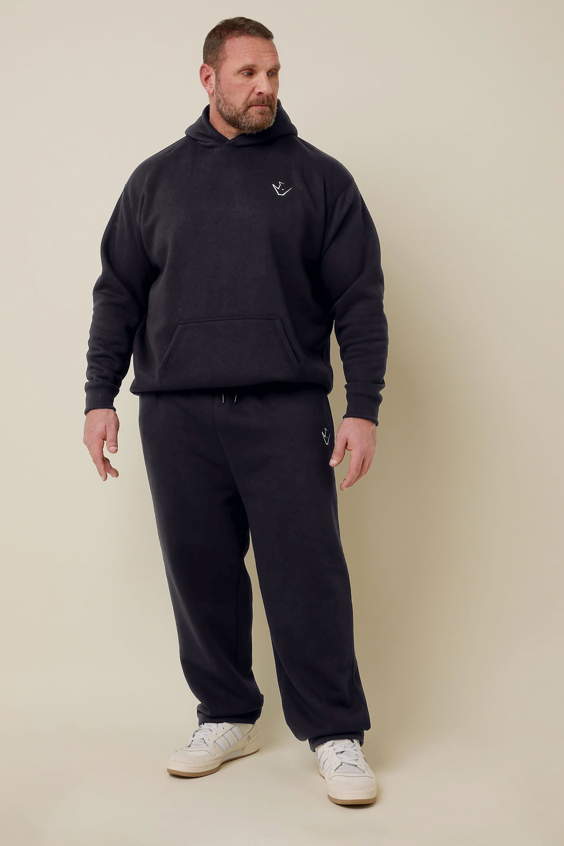 IronRhino Big & Tall Black 'Rest Day' Joggers | BadRhino 2