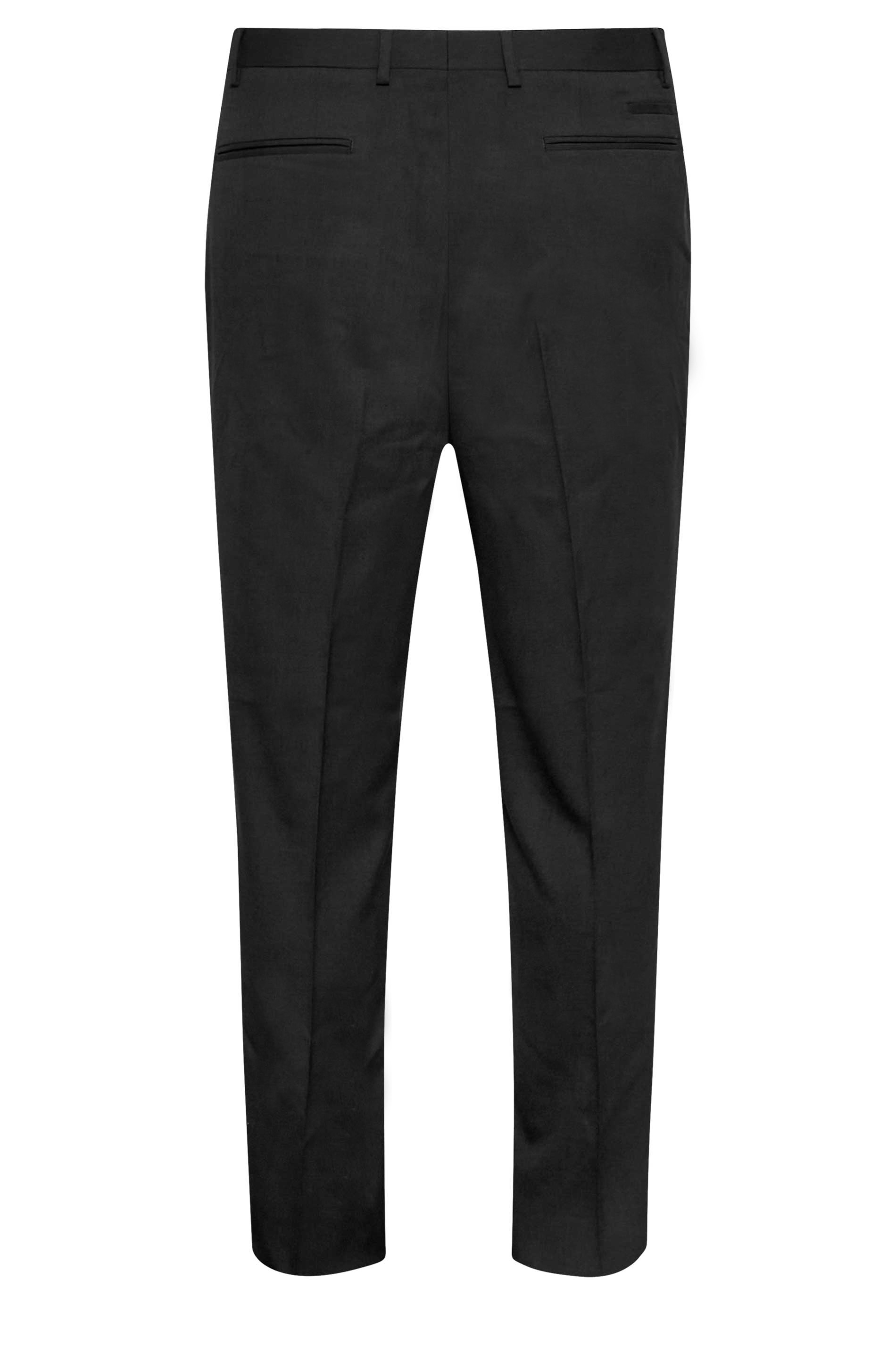 BadRhino Black Plain Suit Trousers