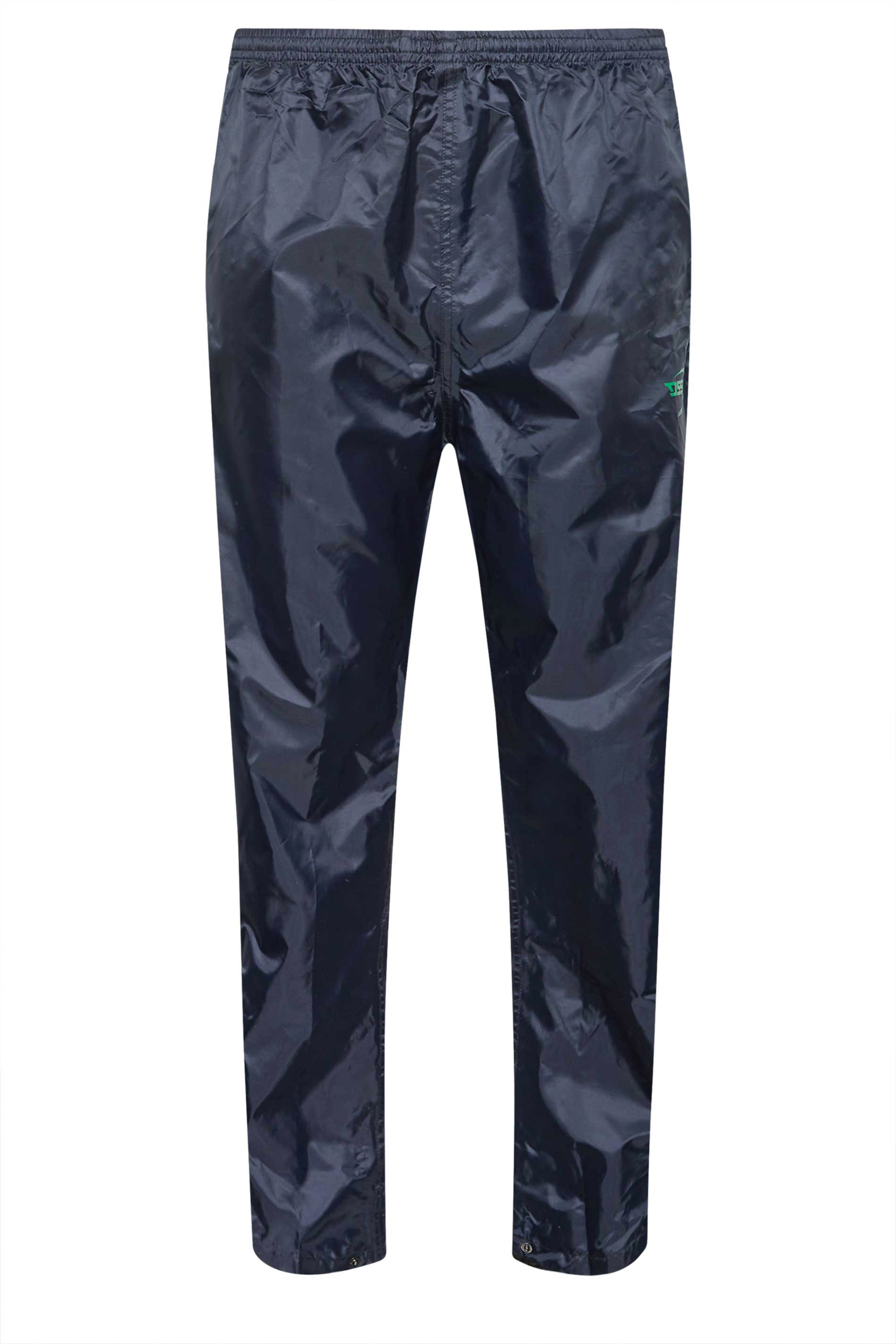 D555 Big & Tall Navy Blue Pack Away Waterproof Trousers | BadRhino 3
