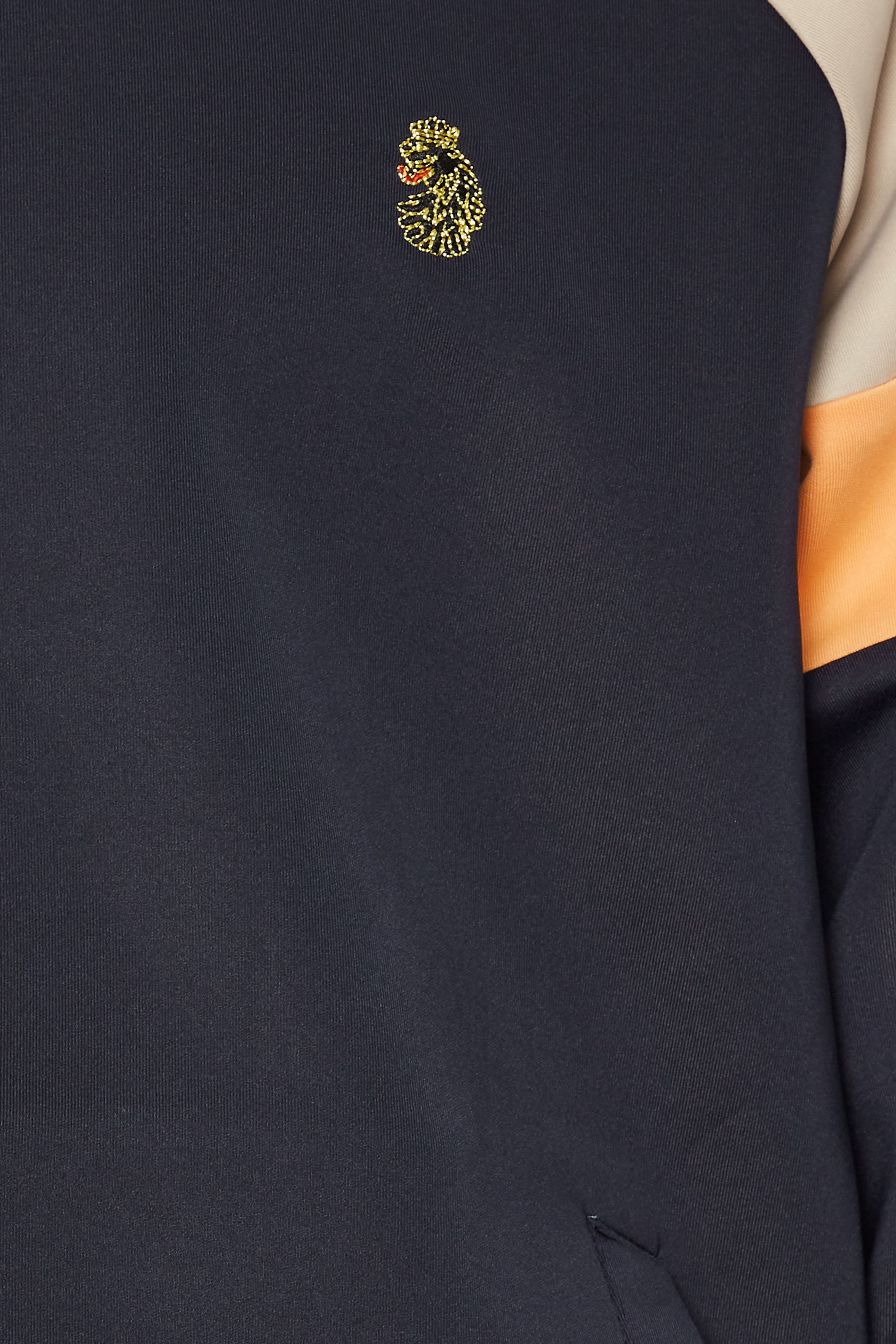 LUKE 1977 Big & Tall Navy Blue Track Jacket | BadRhino 5