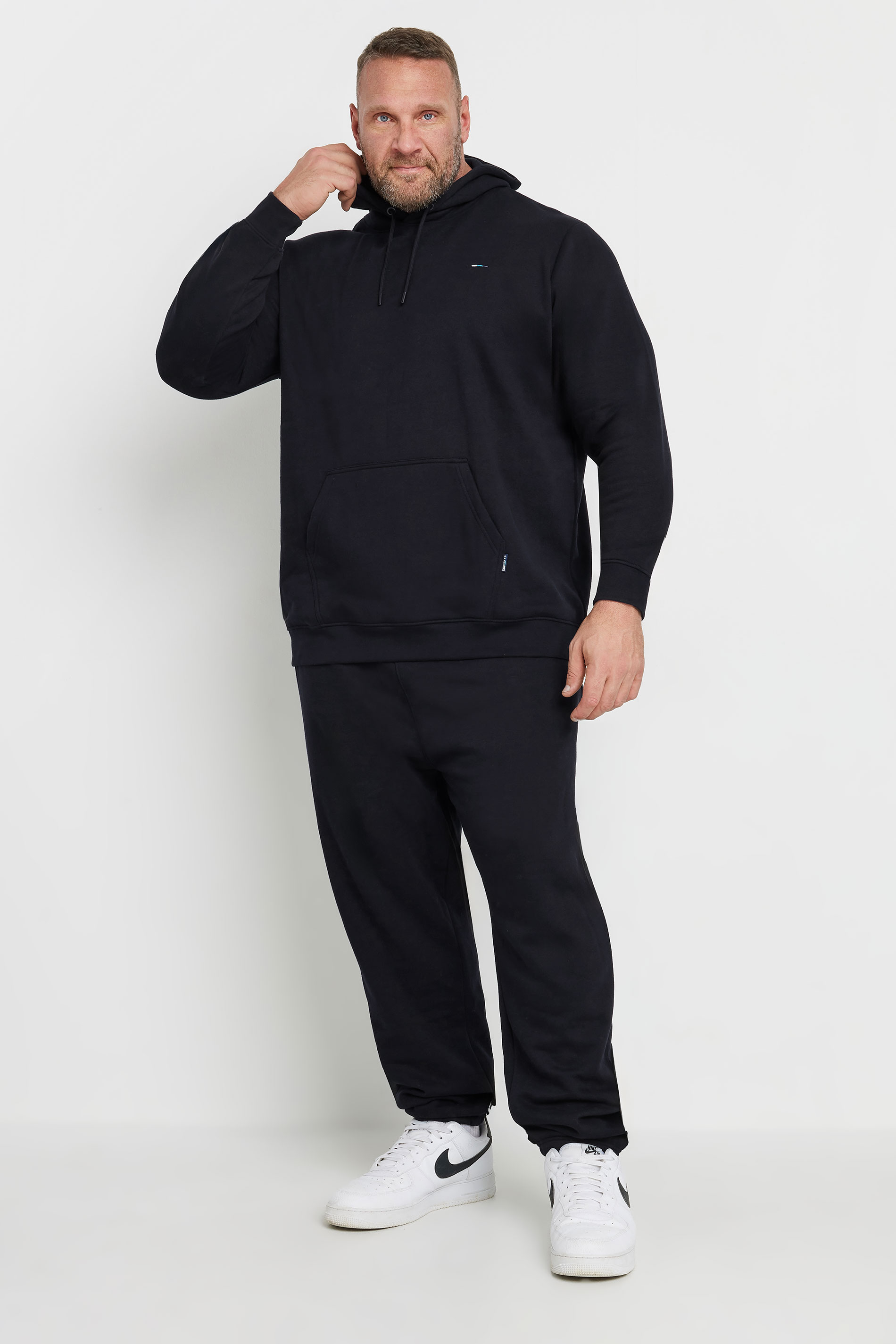 BadRhino Big & Tall Navy Blue Hoodie & Cargo Jogger Set | BadRhino 1