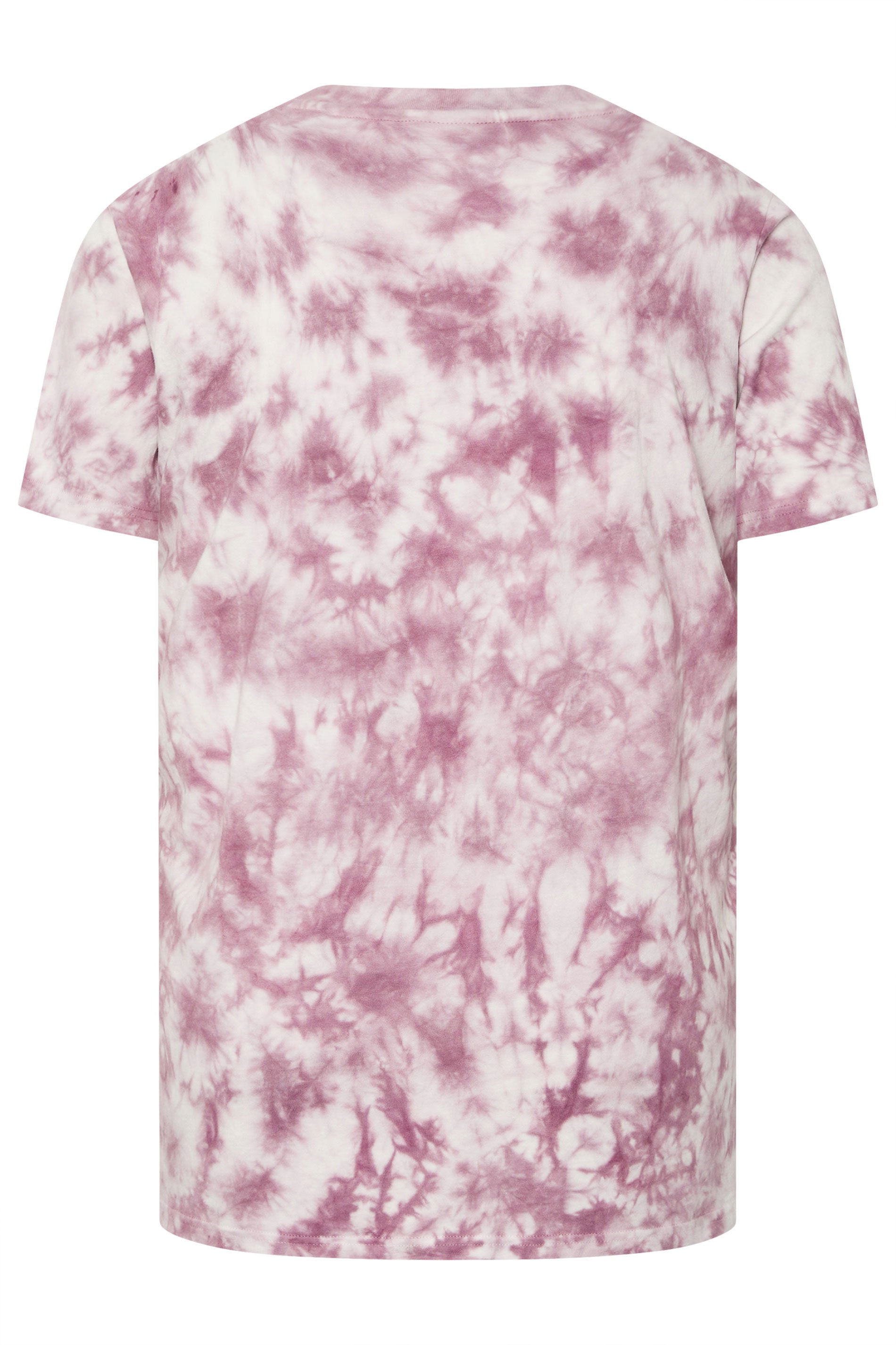 BadRhino Big & Tall Pink Tie Dye T-Shirt 7