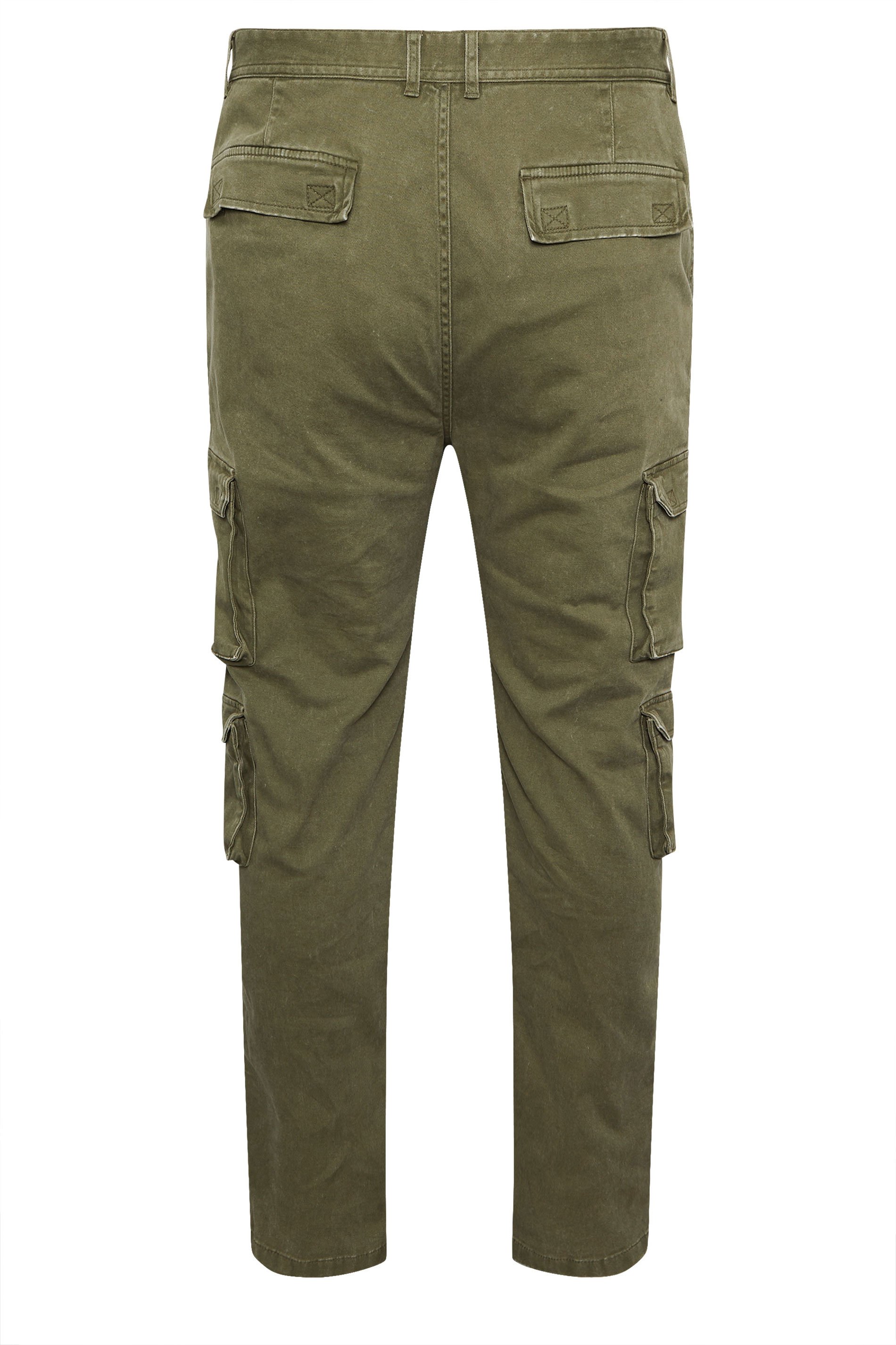 BadRhino Big & Tall Olive Green Cargo Trousers | BadRhino 7