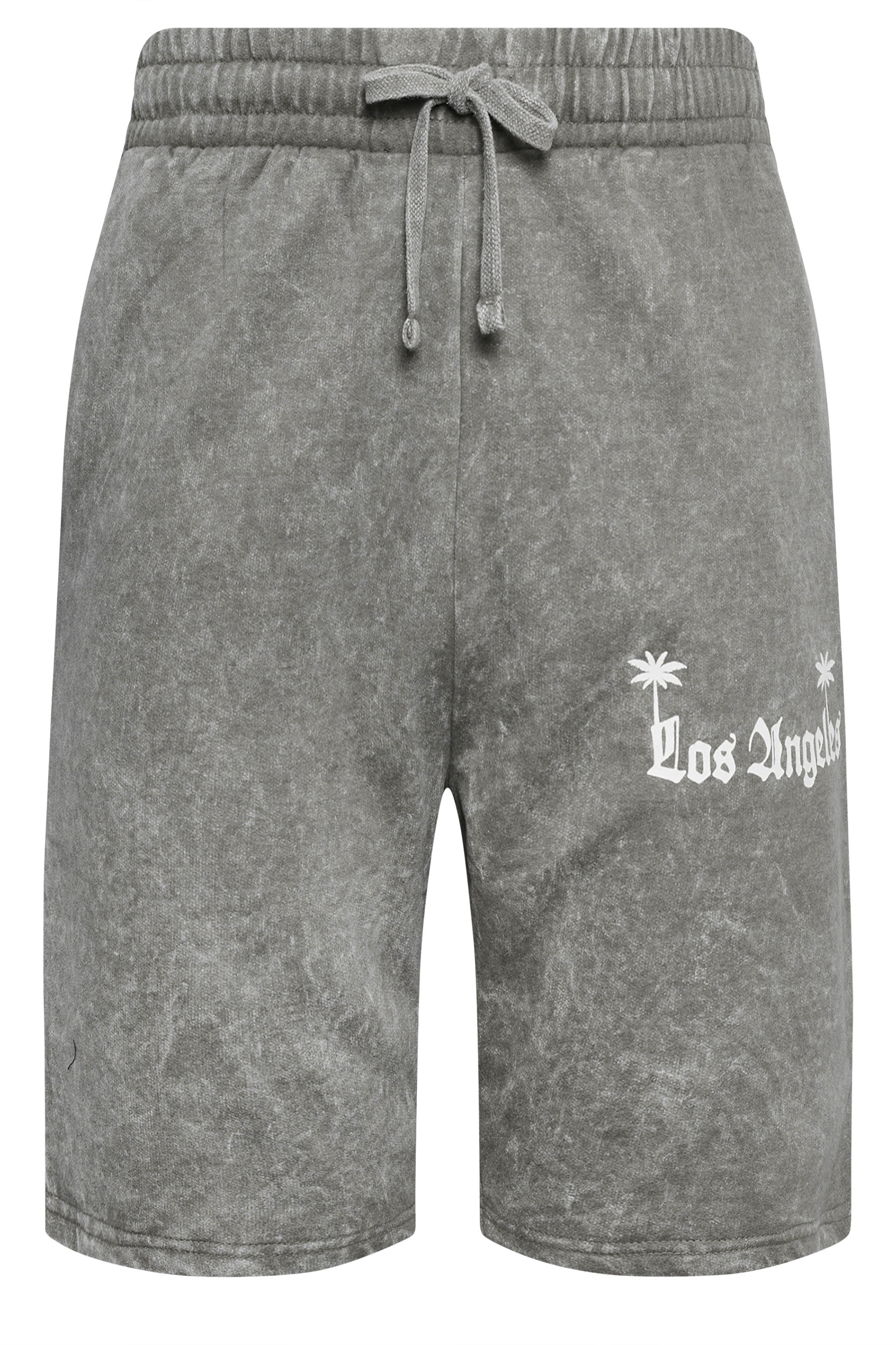 BadRhino Big & Tall Grey Acid Wash 'Los Angeles' Cargo Shorts | BadRhino  3