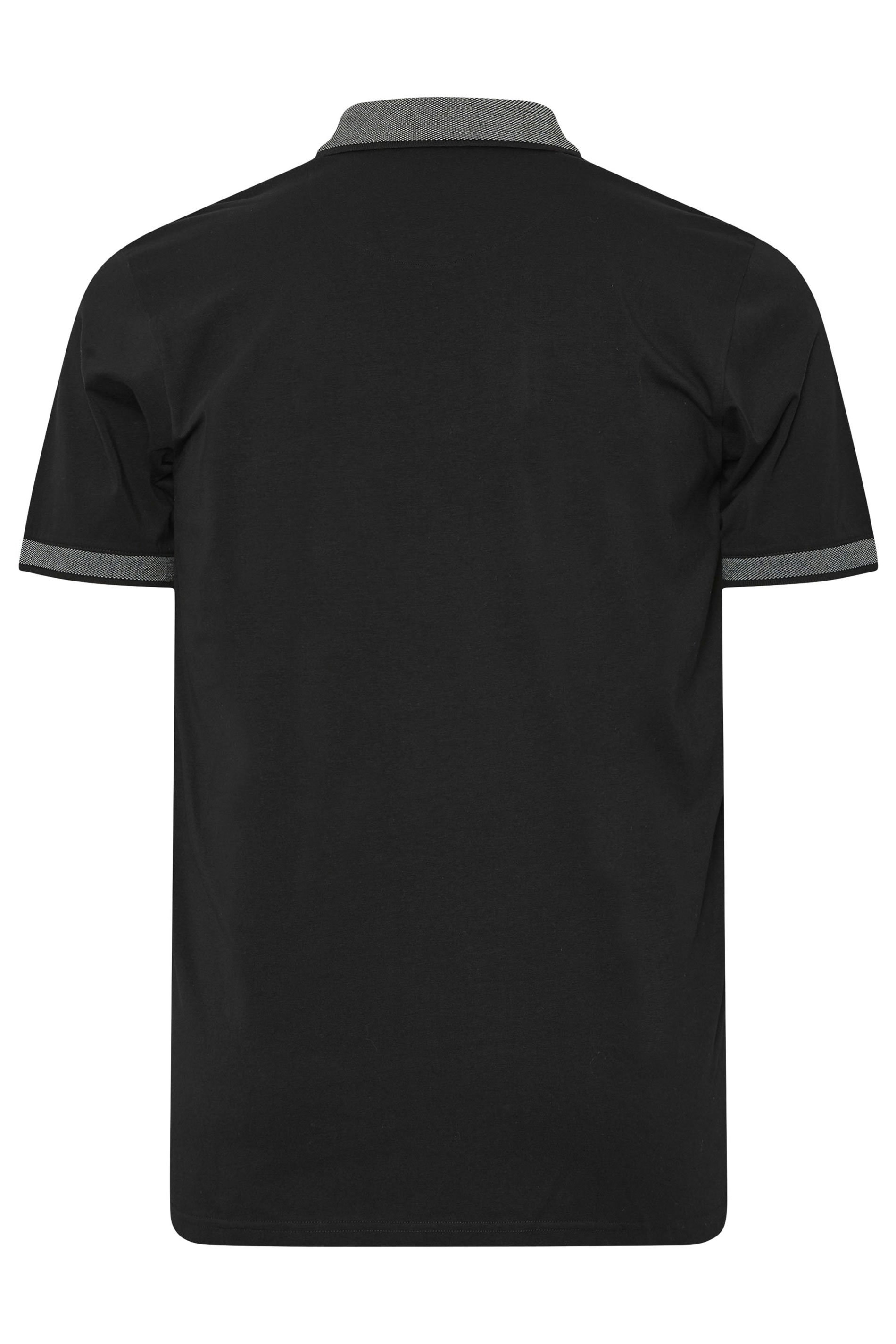 BadRhino Big & Tall Black Chambray Polo Shirt | BadRhino 8