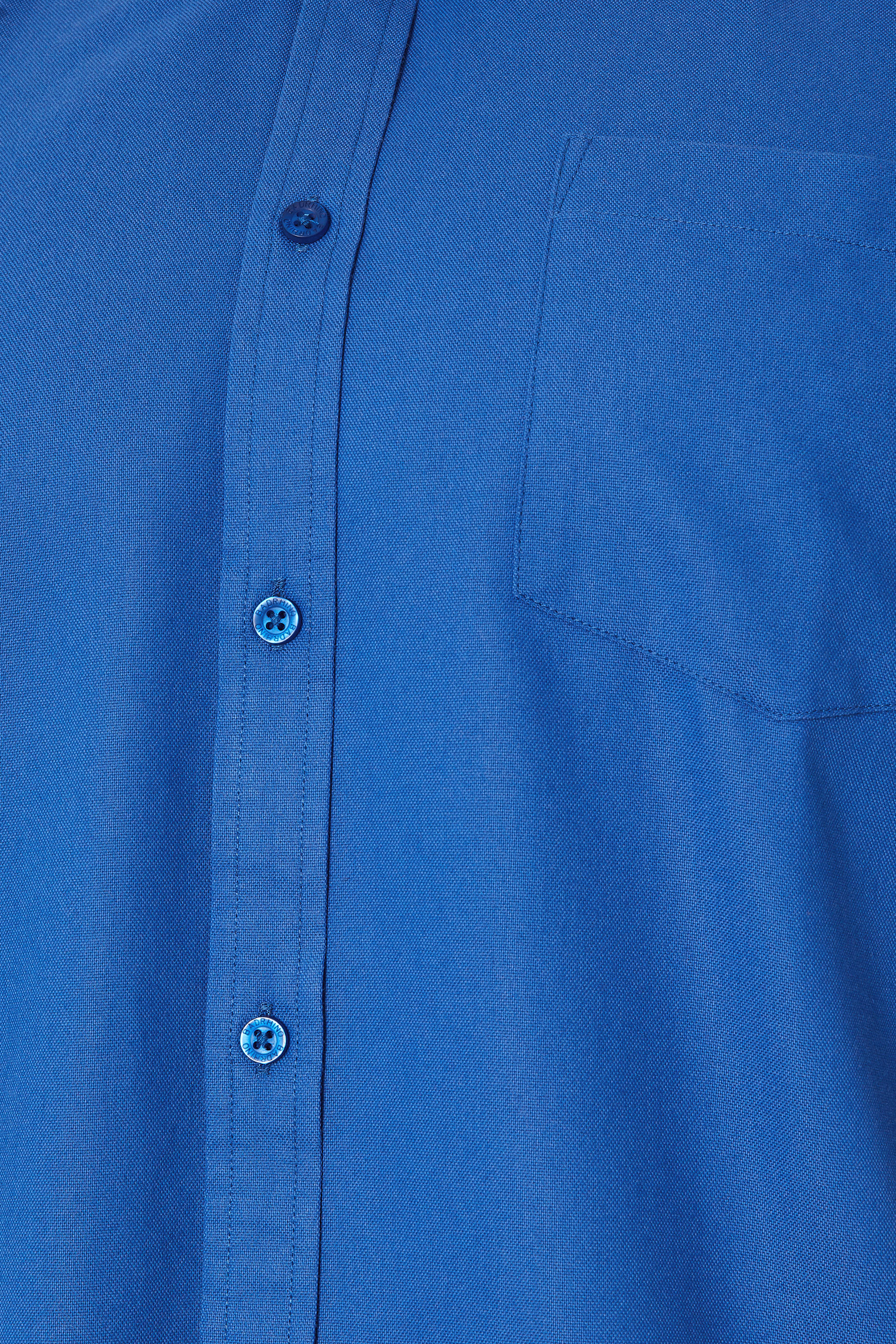 BadRhino Big & Tall Blue Short Sleeve Oxford Shirt | BadRhino 6